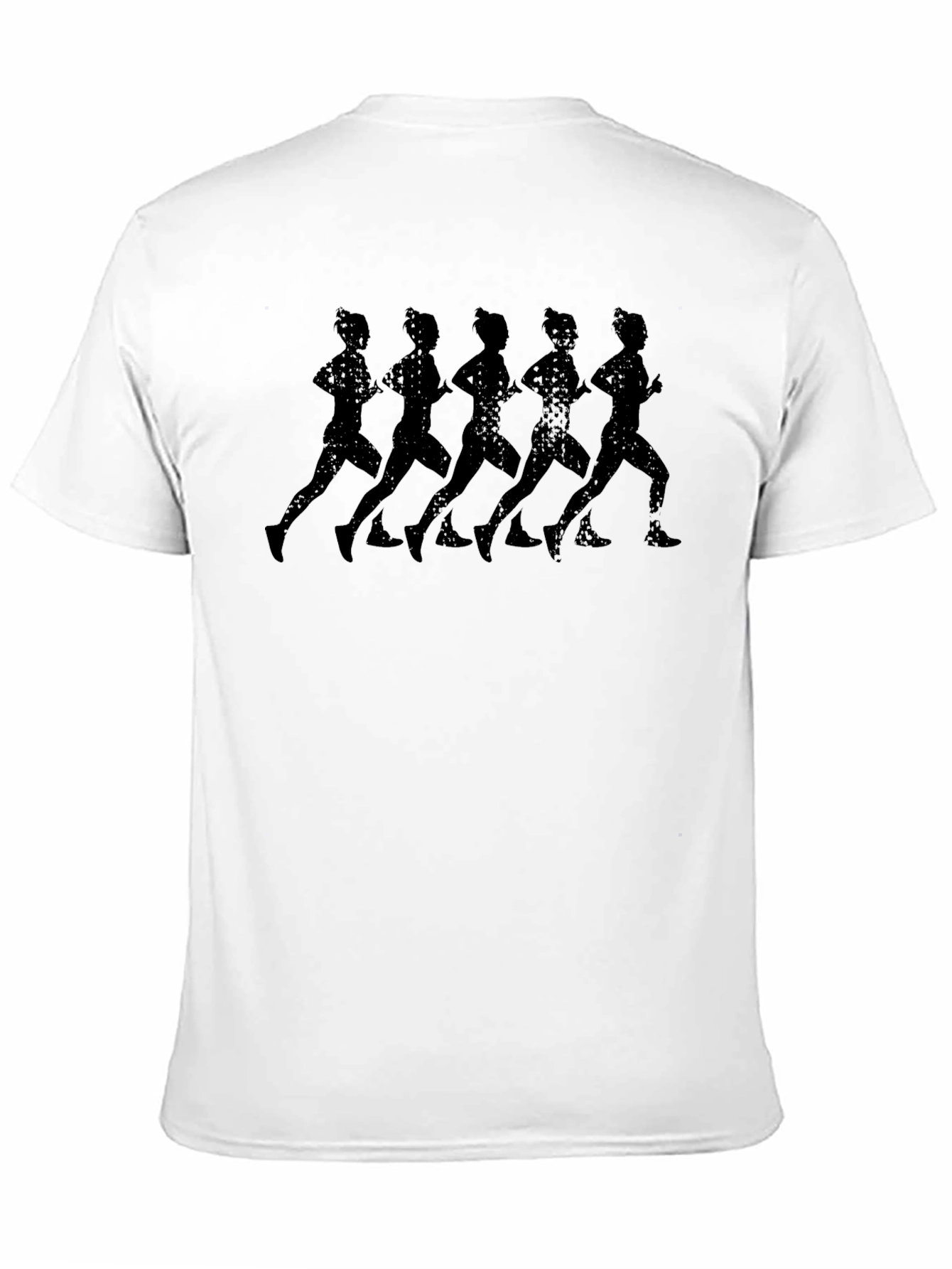 Runner Silhouette Graphic Tee - Black Unisex T-Shirt