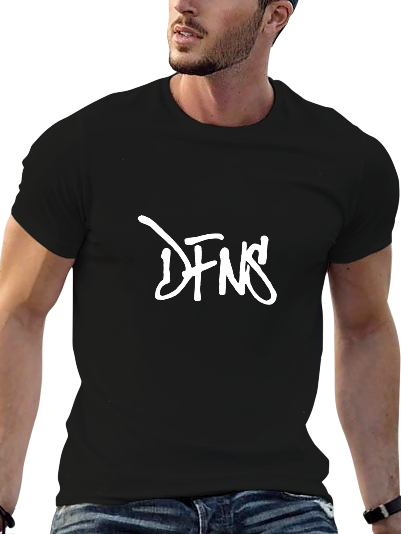 DFNS Graphic Print Black T-Shirt