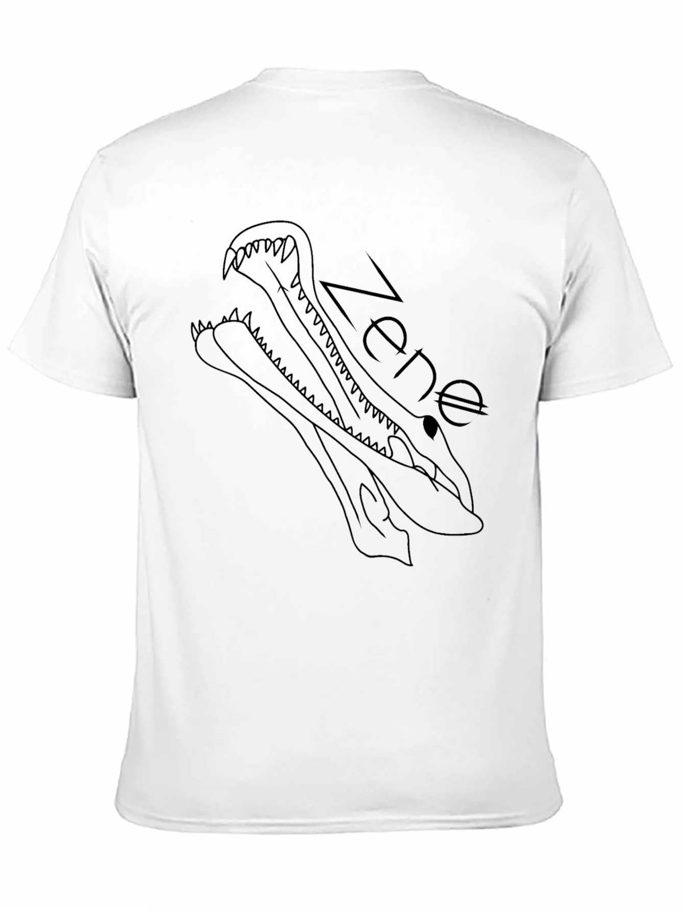 Zene Alligator Graphic Tee - Stylish Black T-Shirt