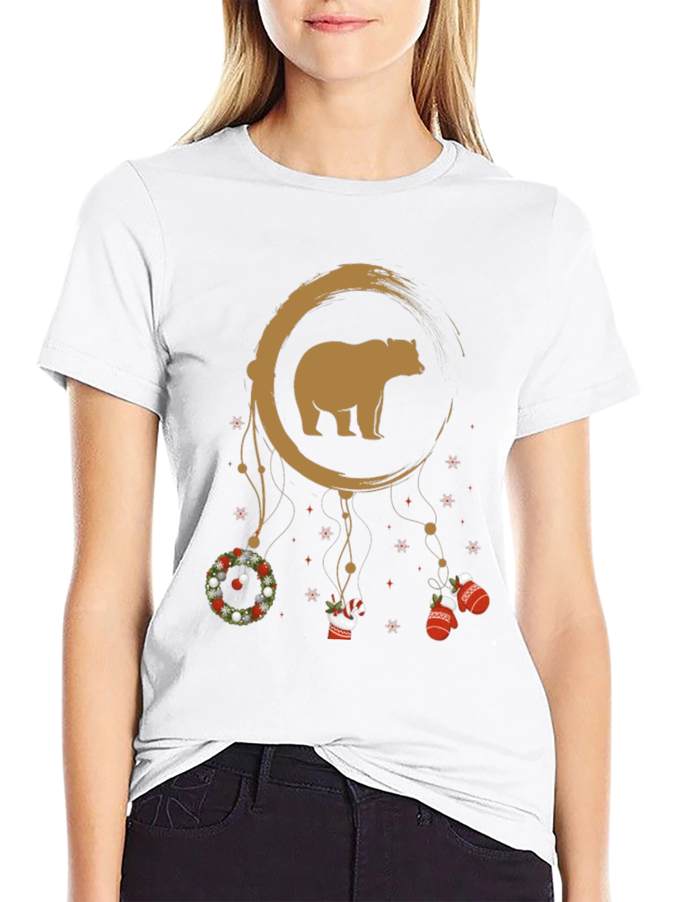 Bear Christmas Dreamcatcher Graphic Tee