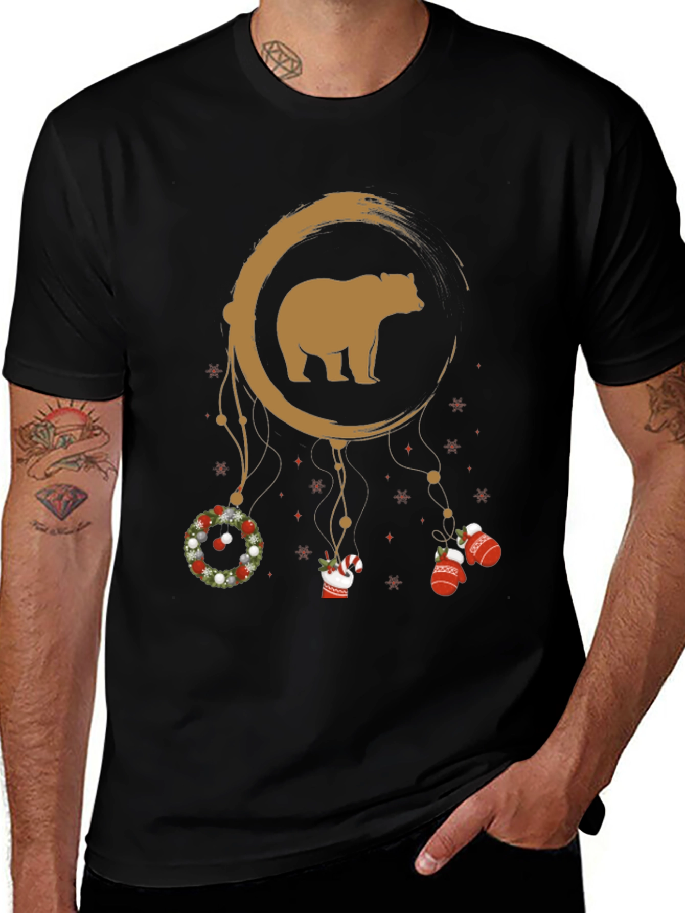 Bear Christmas Dreamcatcher Graphic Tee