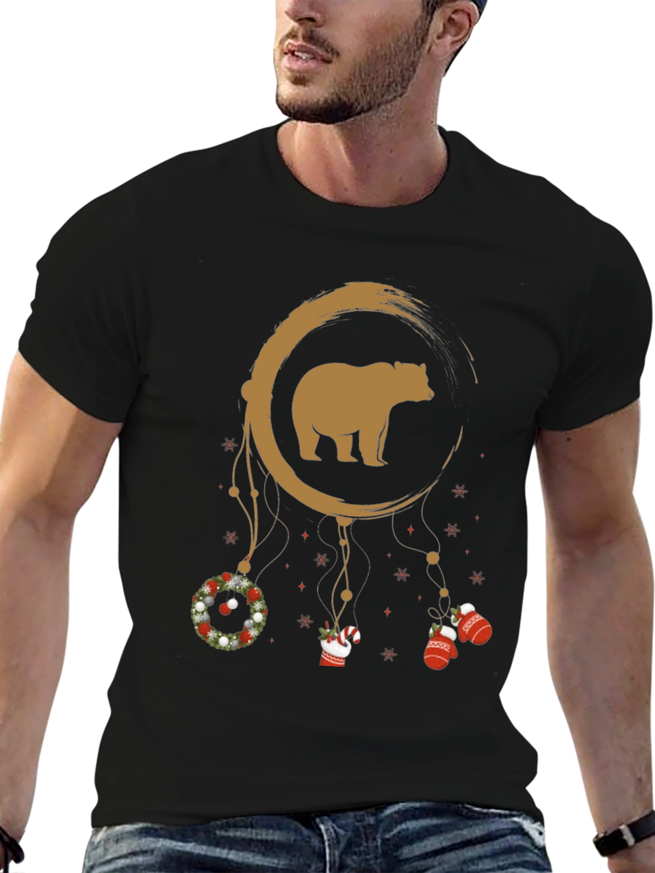 Bear Christmas Dreamcatcher Graphic Tee