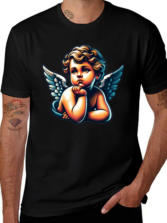 Cherub Angel Graphic Tee - Classic Black T-Shirt
