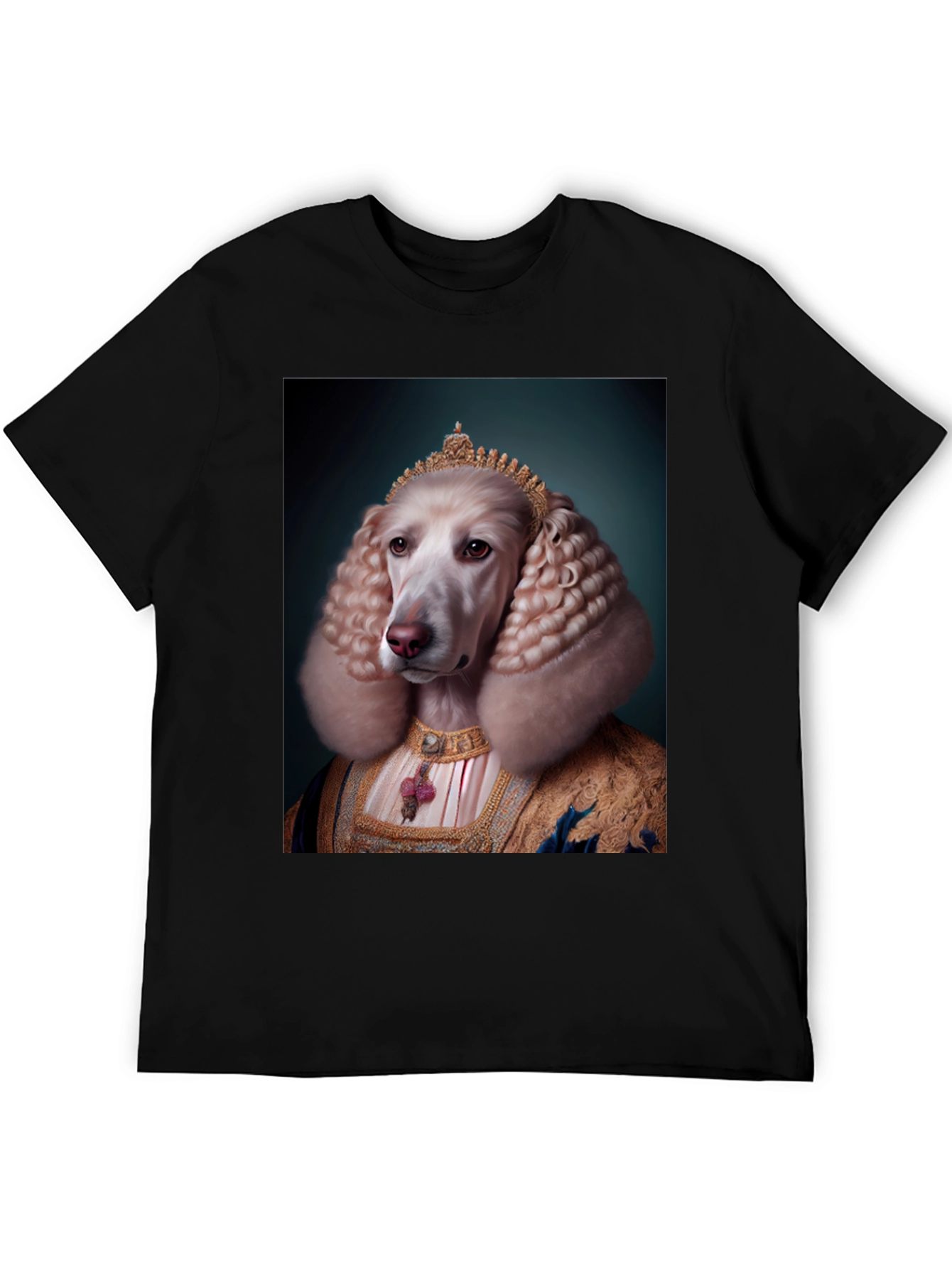 Royal Dog Portrait T-Shirt - Unique Apparel