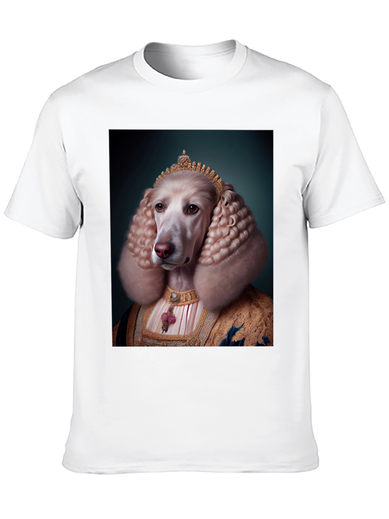 Royal Dog Portrait T-Shirt - Unique Apparel