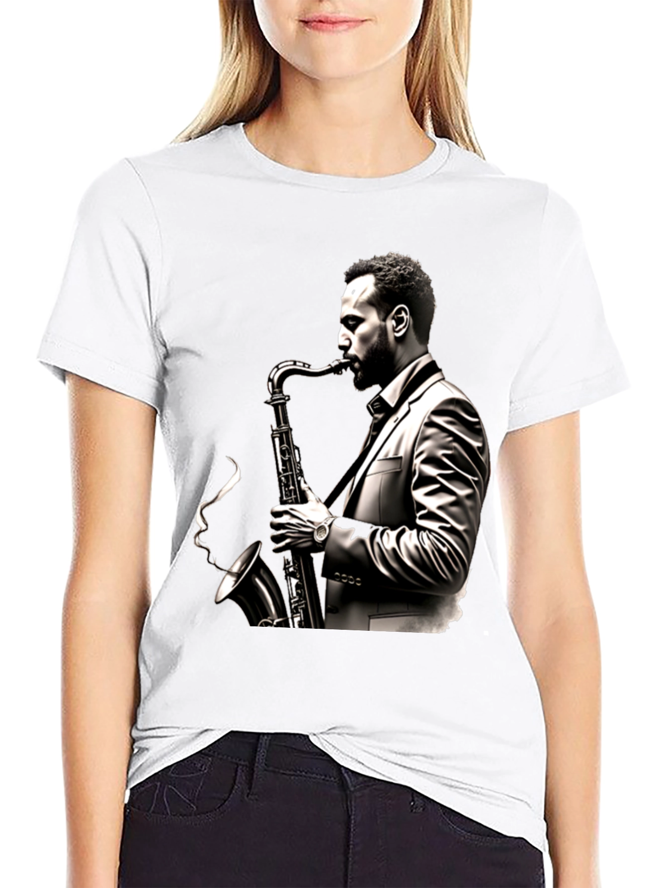 Saxophone Musician Graphic T-Shirt