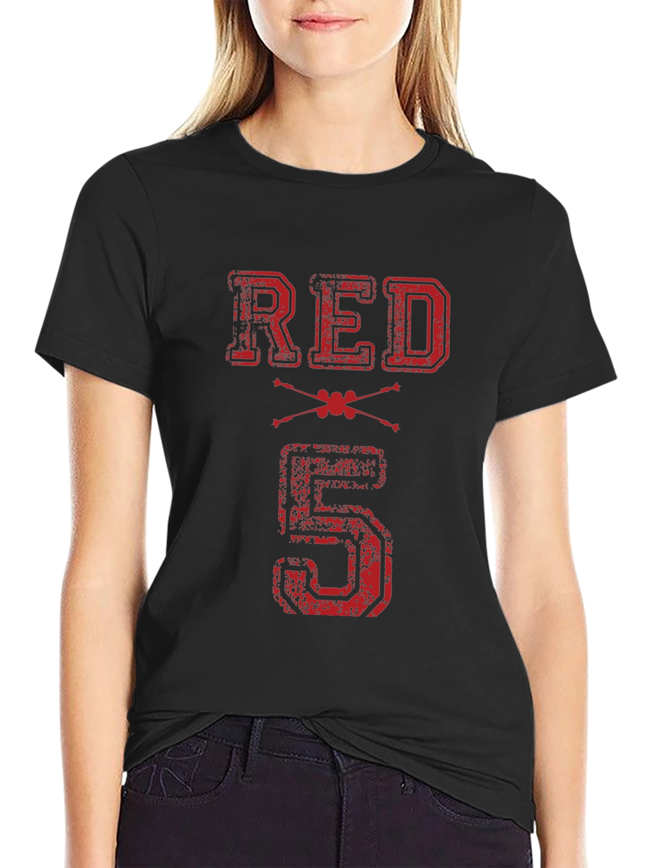 Red 5 Graphic T-Shirt - Black Cotton Tee