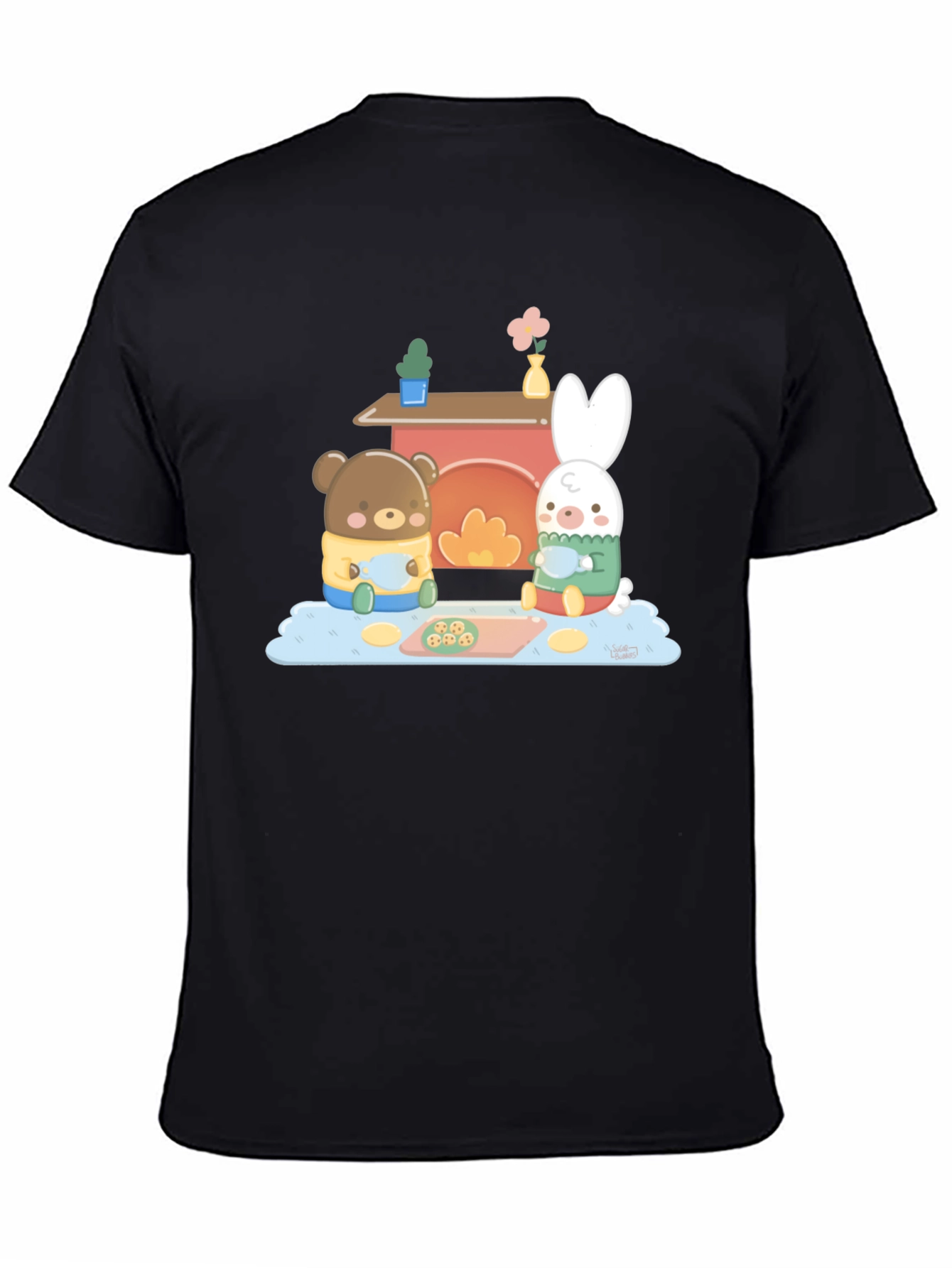 Cute Bear & Bunny Baking T-Shirt