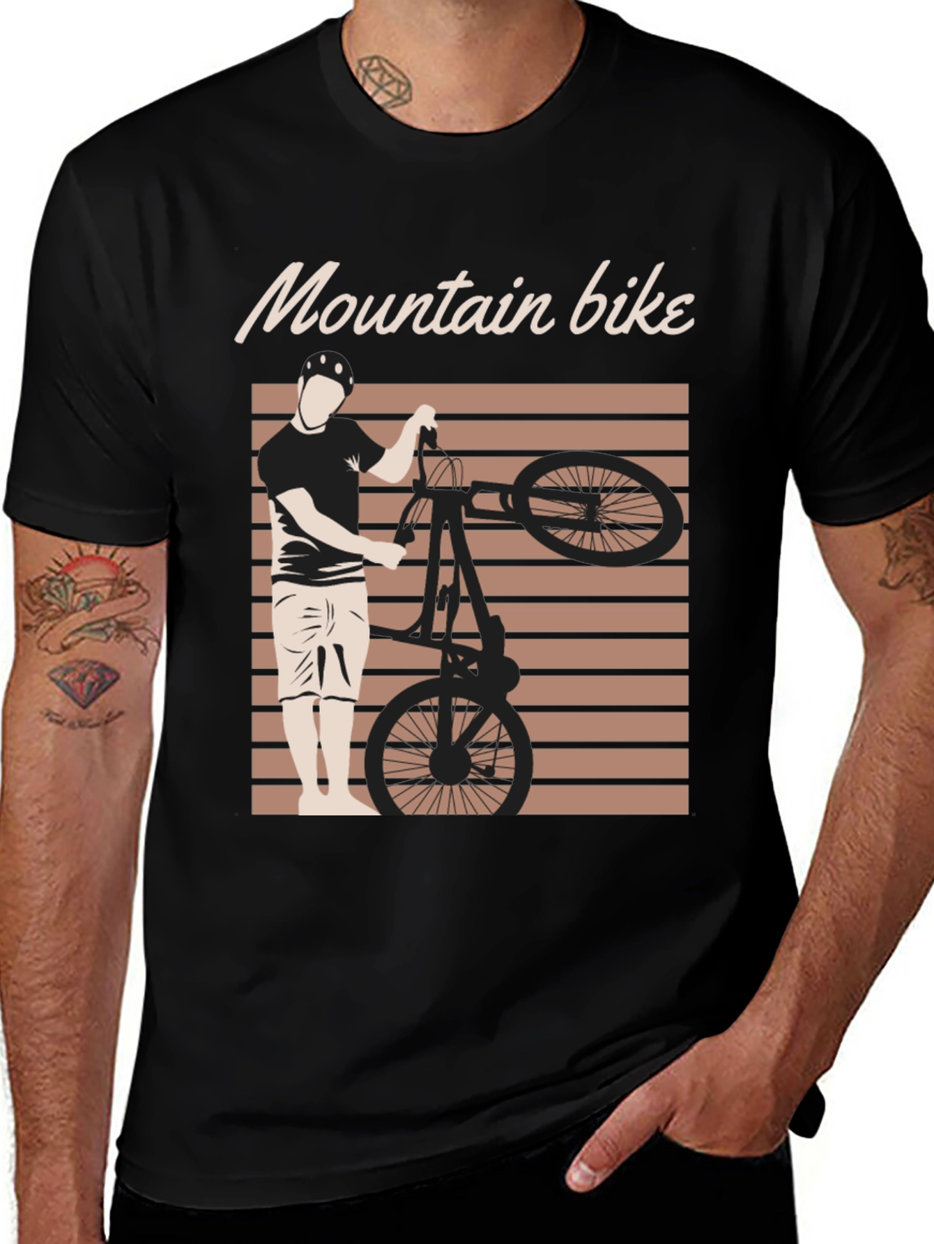 Mountain Bike Graphic Tee - Black