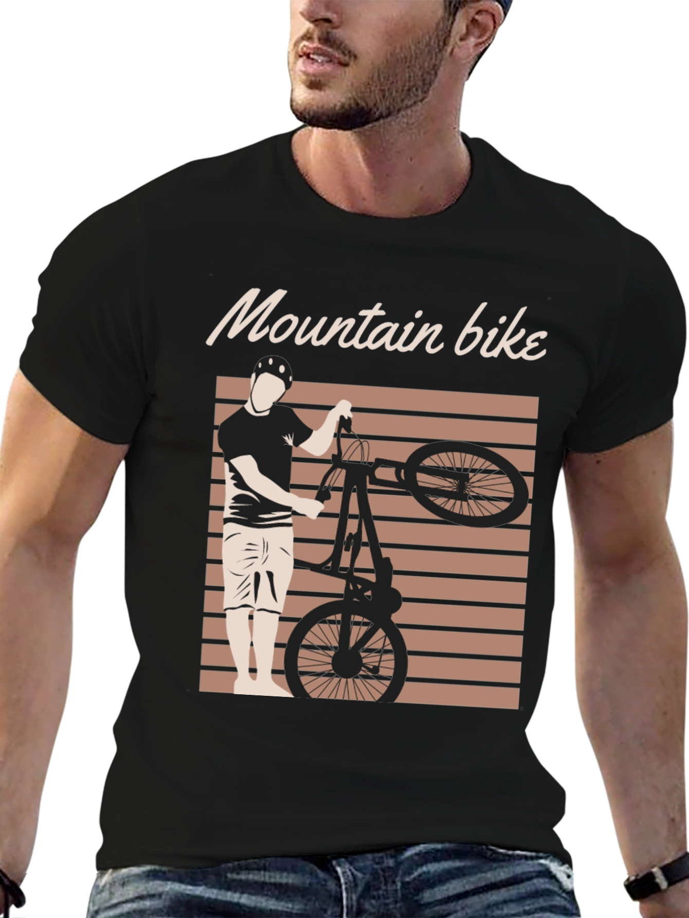 Mountain Bike Graphic Tee - Black