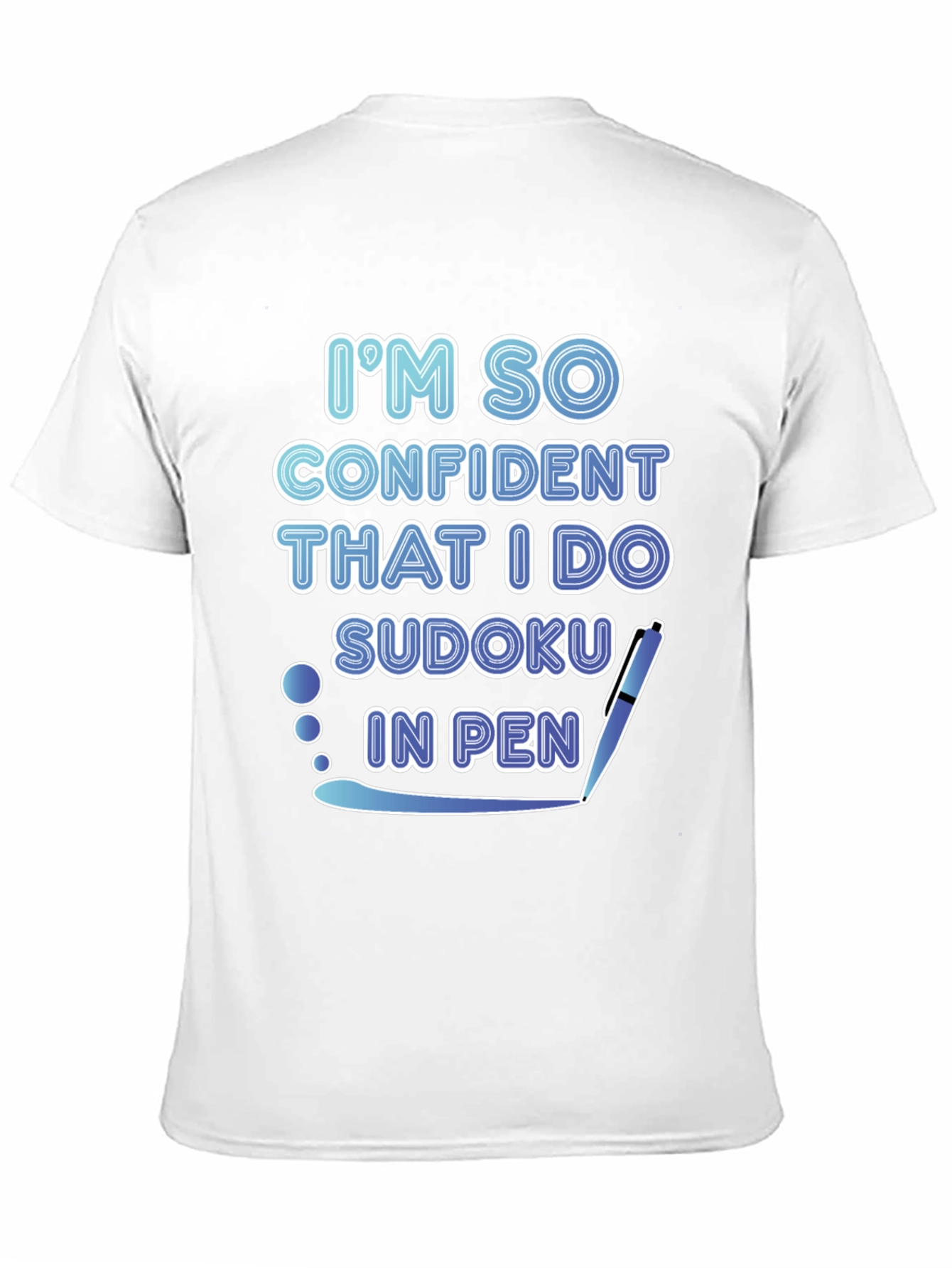 Confident Sudoku in Pen T-Shirt