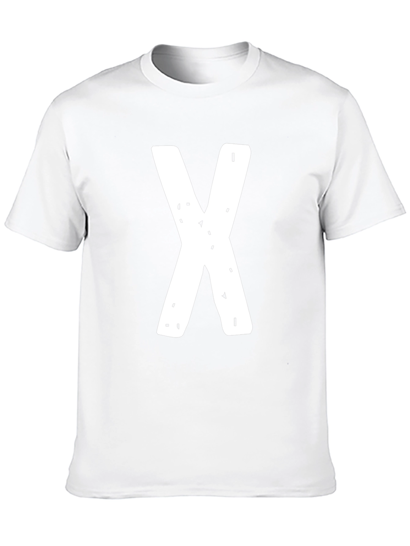 Bold X Graphic Tee - Casual Black T-Shirt