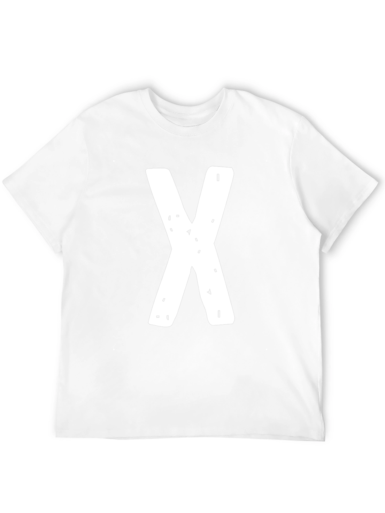 Bold X Graphic Tee - Casual Black T-Shirt