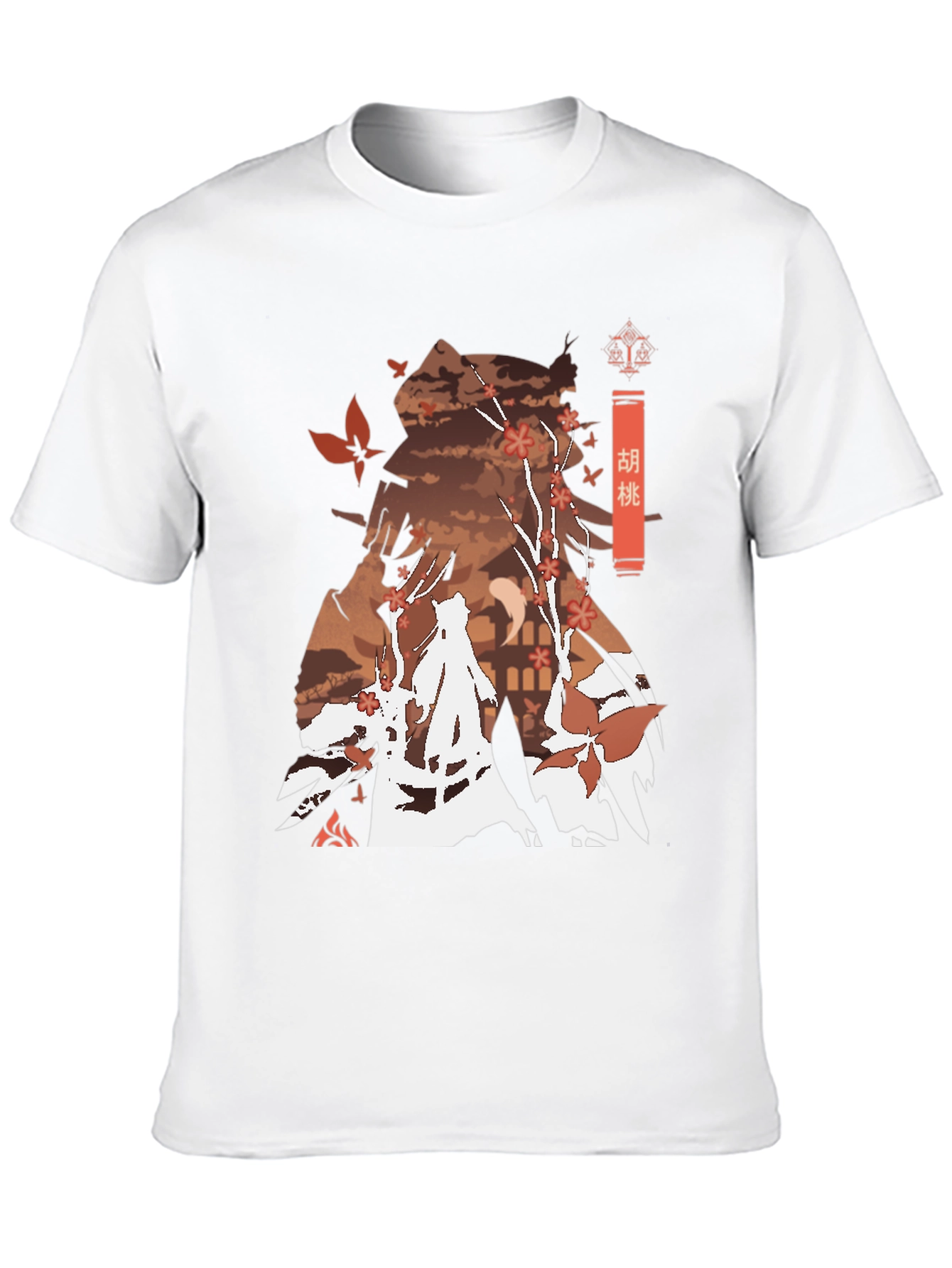Hu Tao Genshin Impact Anime Style Black Tee