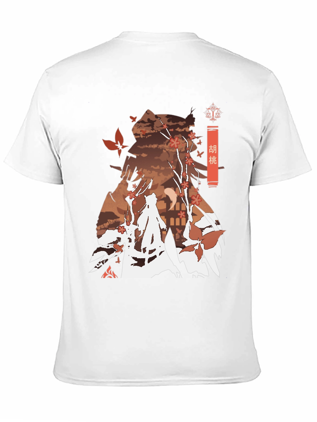 Hu Tao Genshin Impact Anime Style Black Tee
