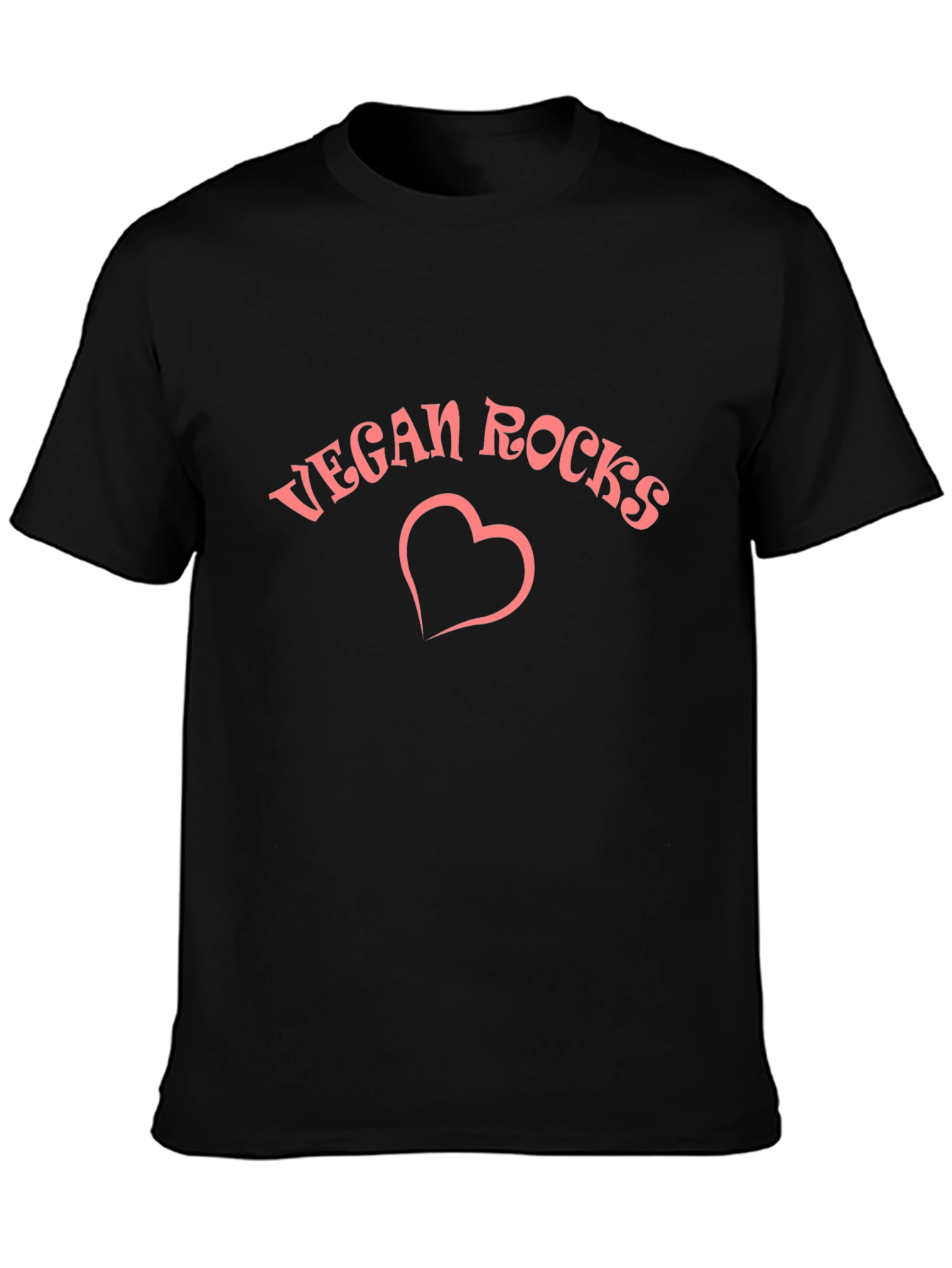 Vegan Rocks Heart Graphic Tee