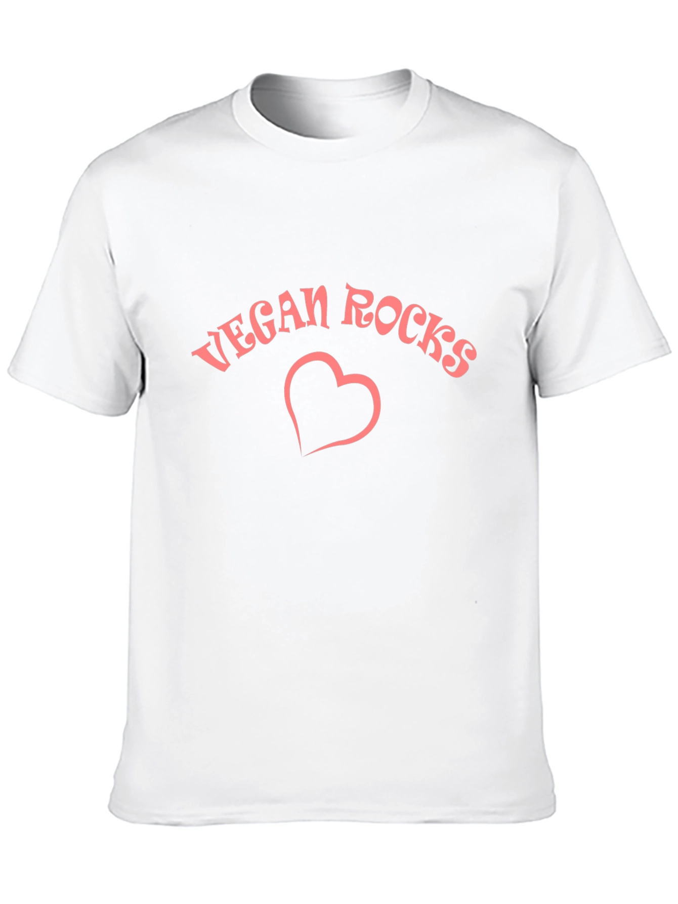 Vegan Rocks Heart Graphic Tee