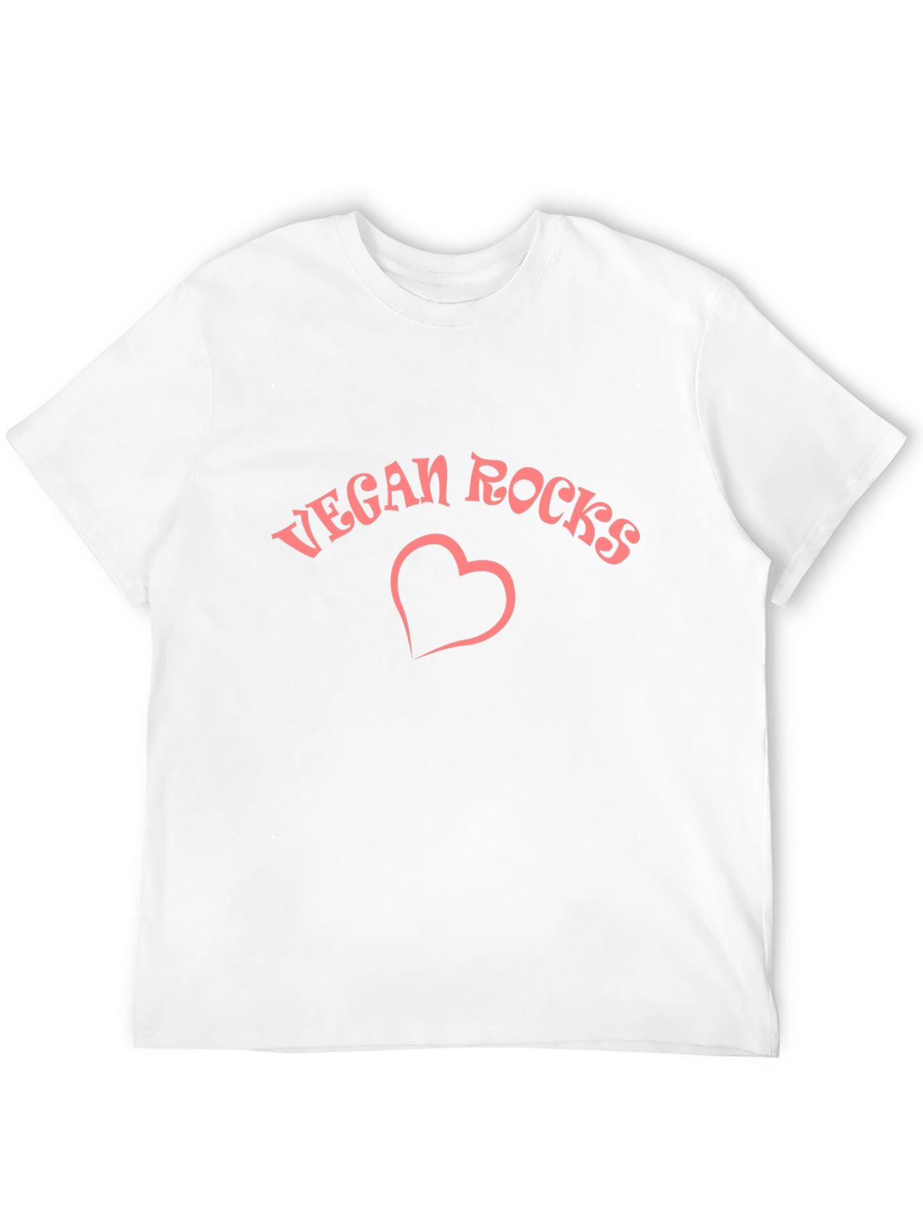 Vegan Rocks Heart Graphic Tee
