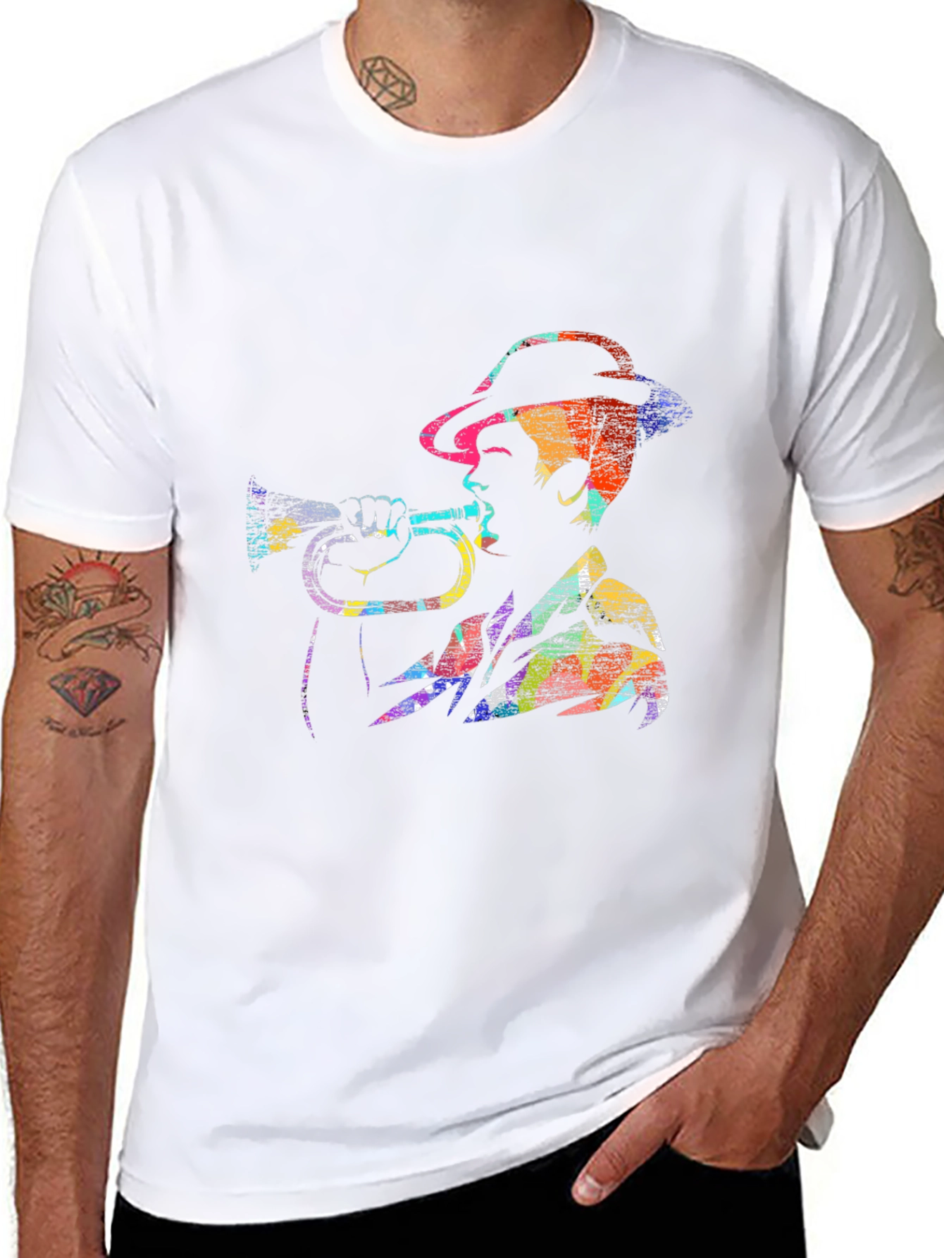 Jazz Trumpet Player Graphic T-Shirt