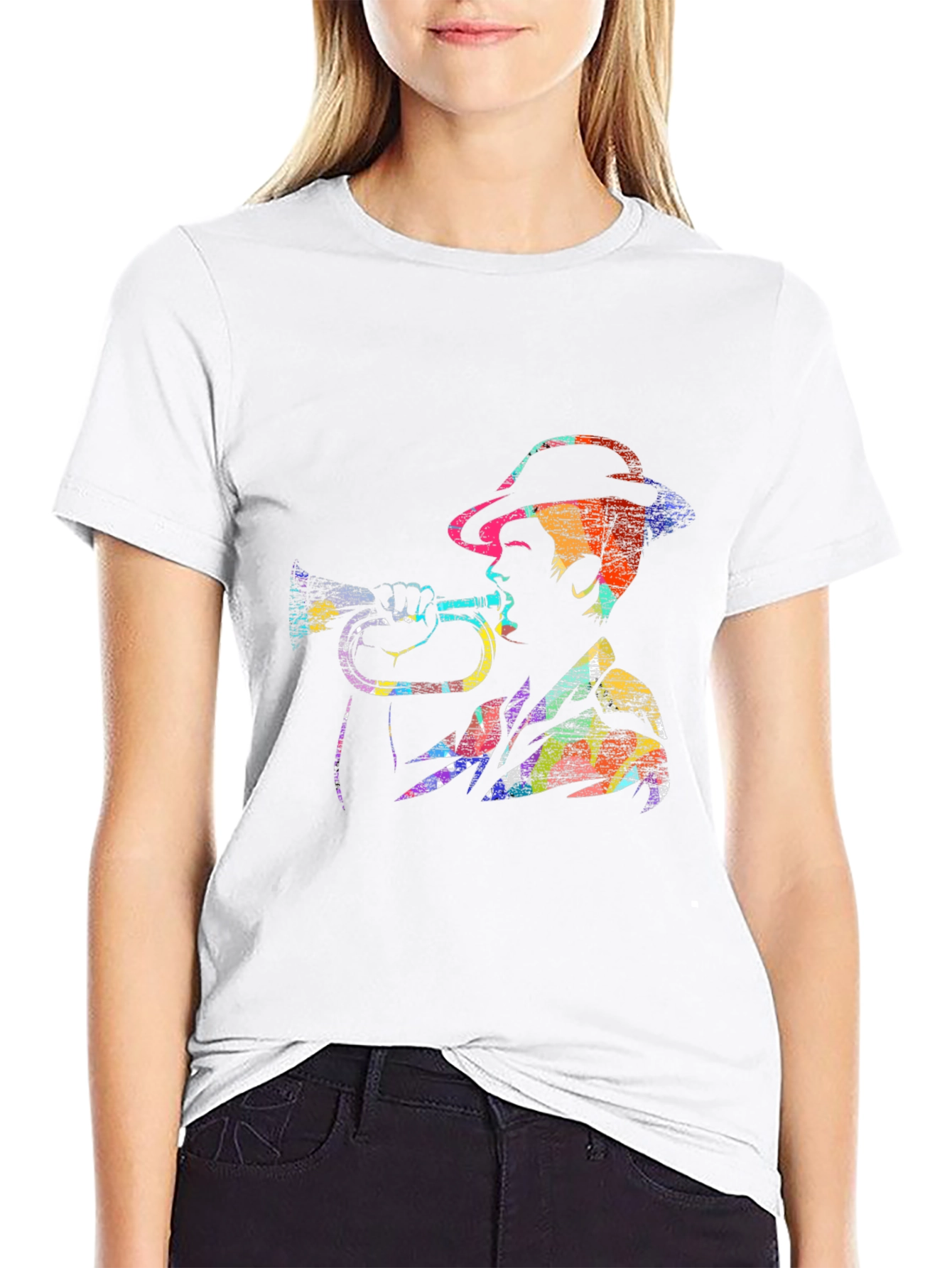 Jazz Trumpet Player Graphic T-Shirt