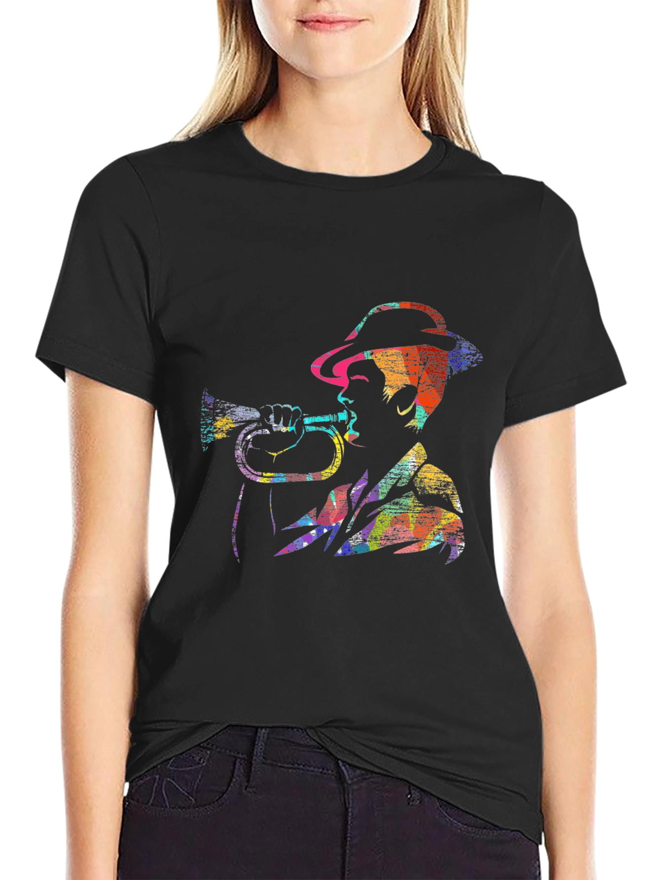 Jazz Trumpet Player Graphic T-Shirt