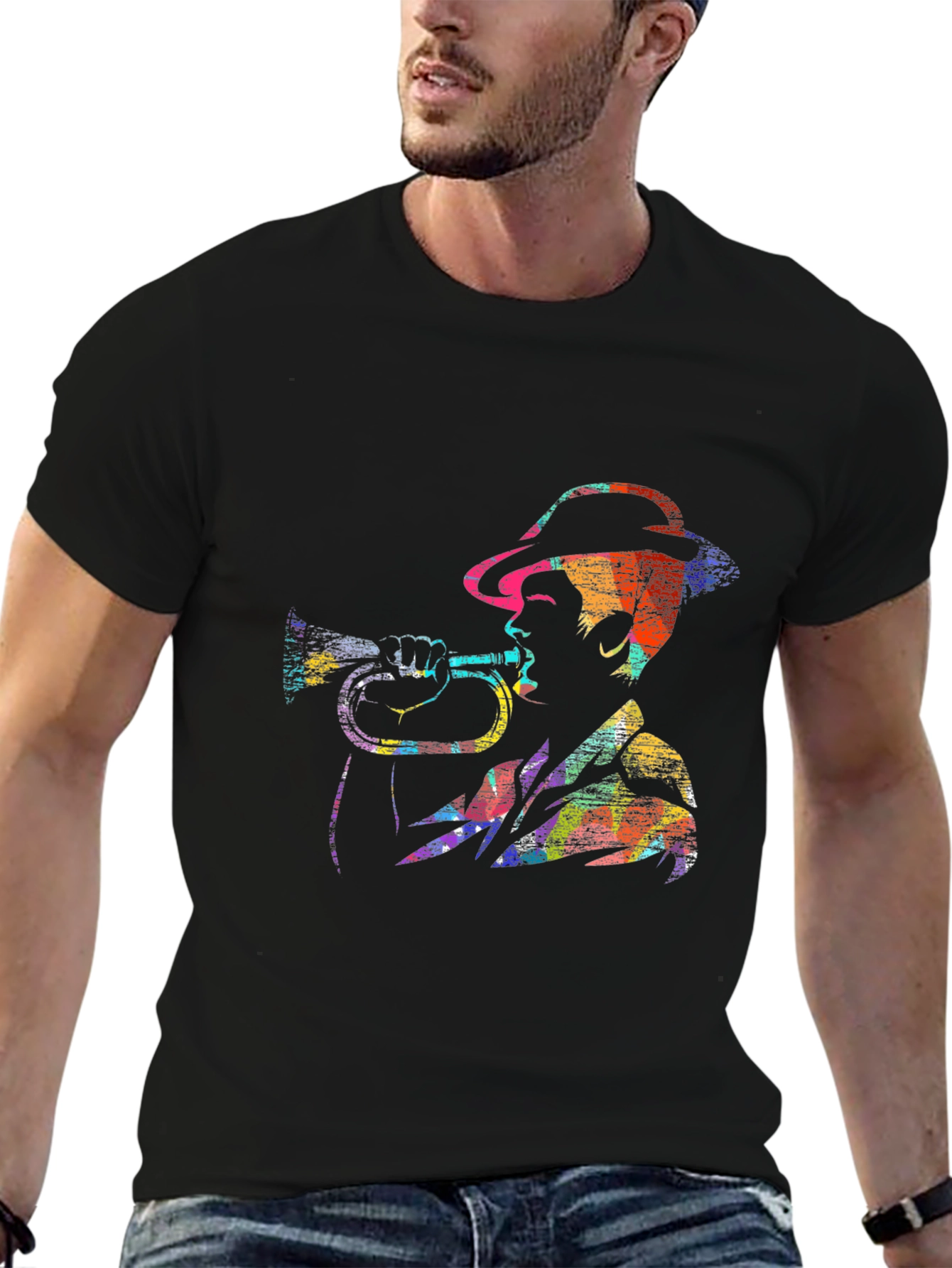 Jazz Trumpet Player Graphic T-Shirt