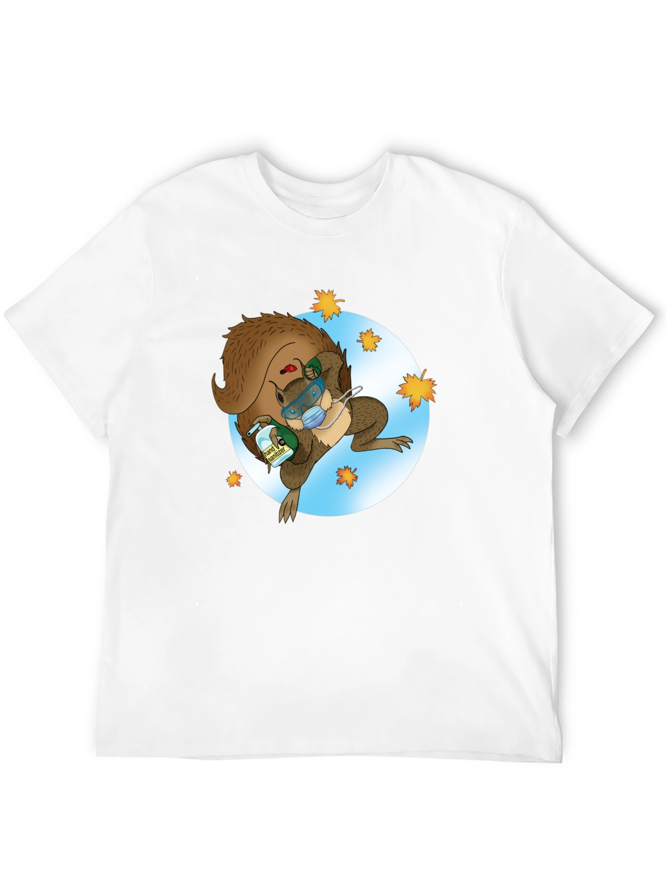 Squirrel Sanitizer Black T-Shirt