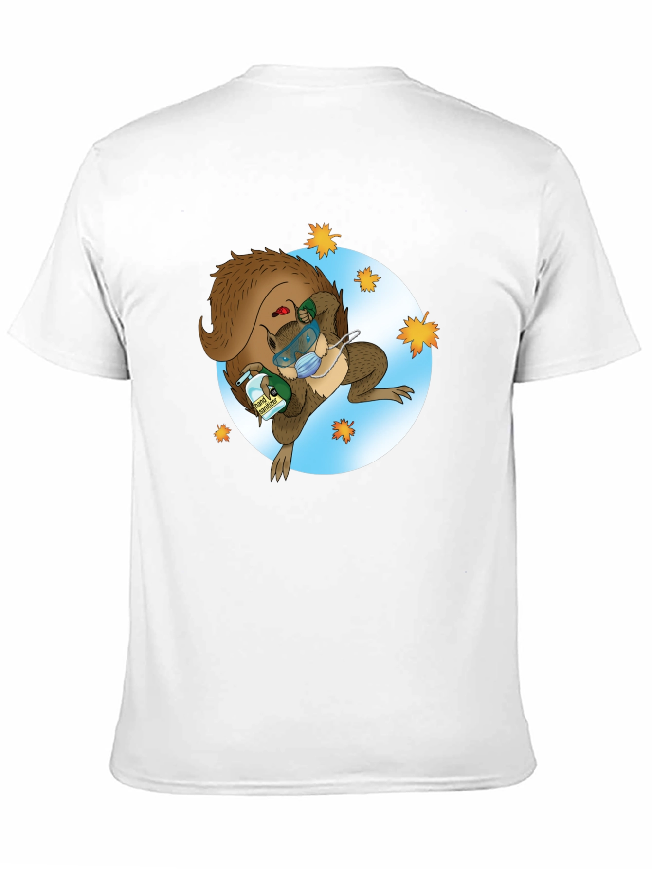 Squirrel Sanitizer Black T-Shirt