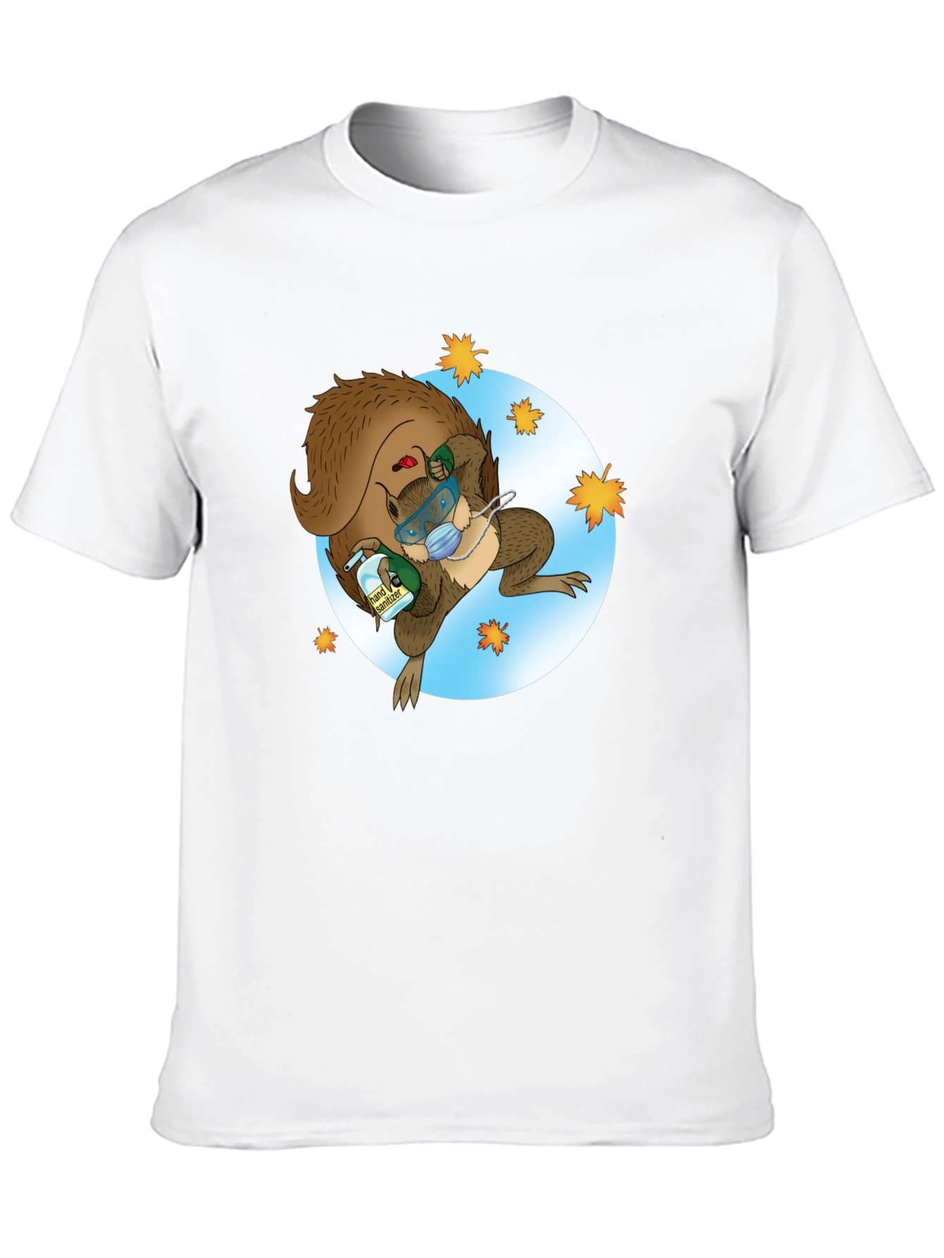 Squirrel Sanitizer Black T-Shirt