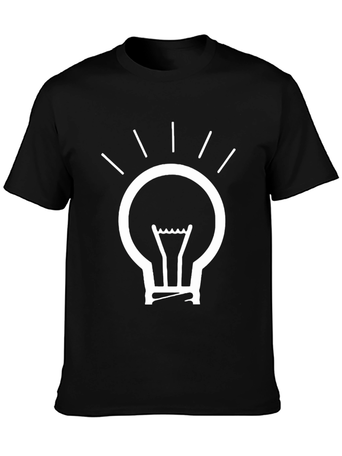 Idea Bulb Black T-Shirt