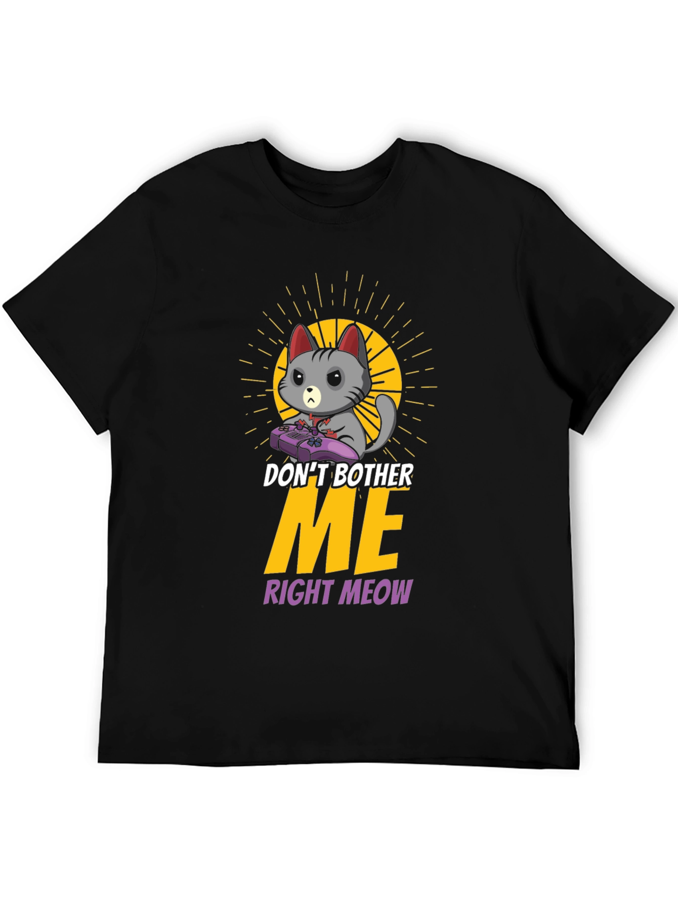 Dont Bother Me Gaming Cat T-Shirt