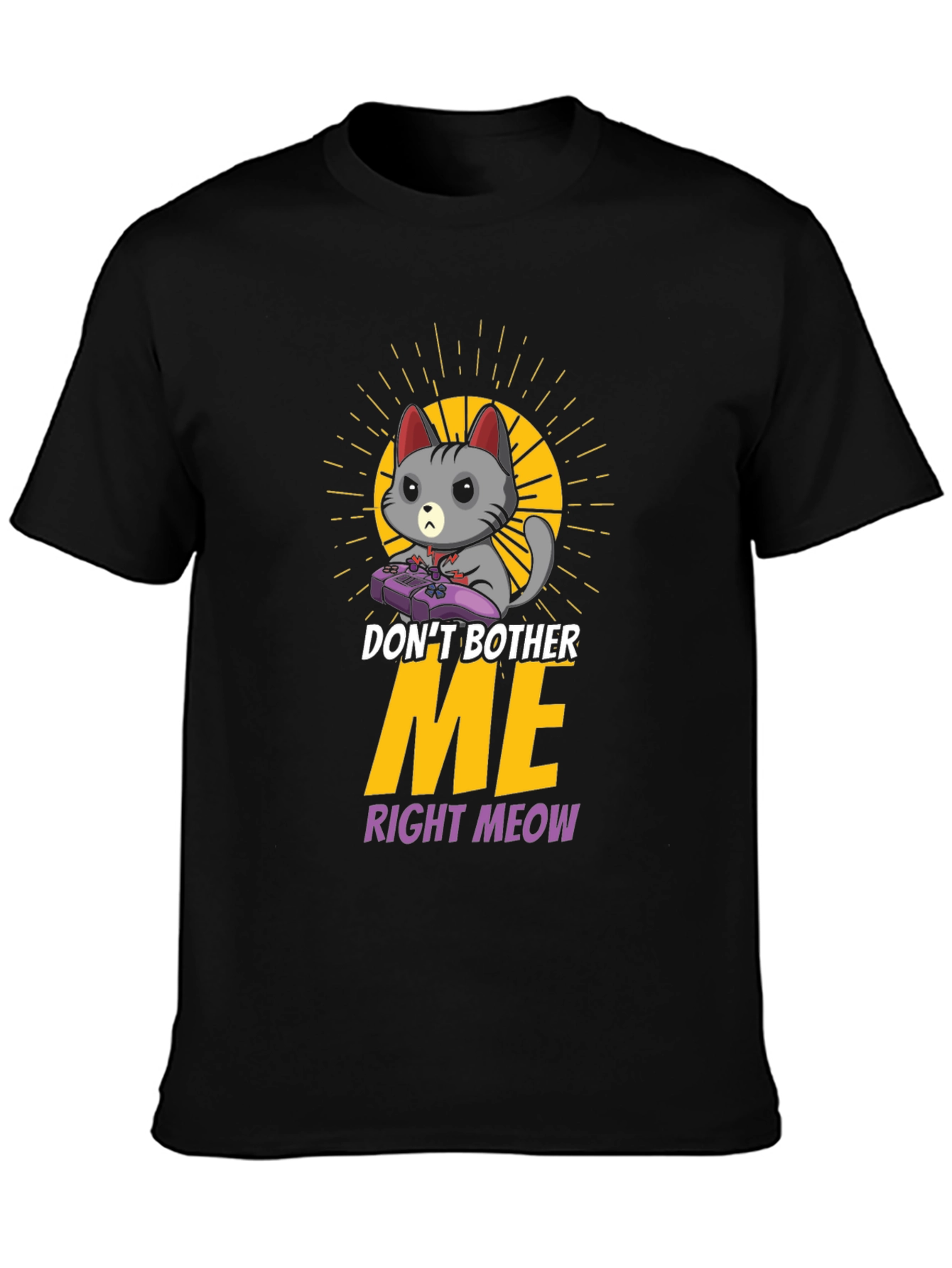Dont Bother Me Gaming Cat T-Shirt