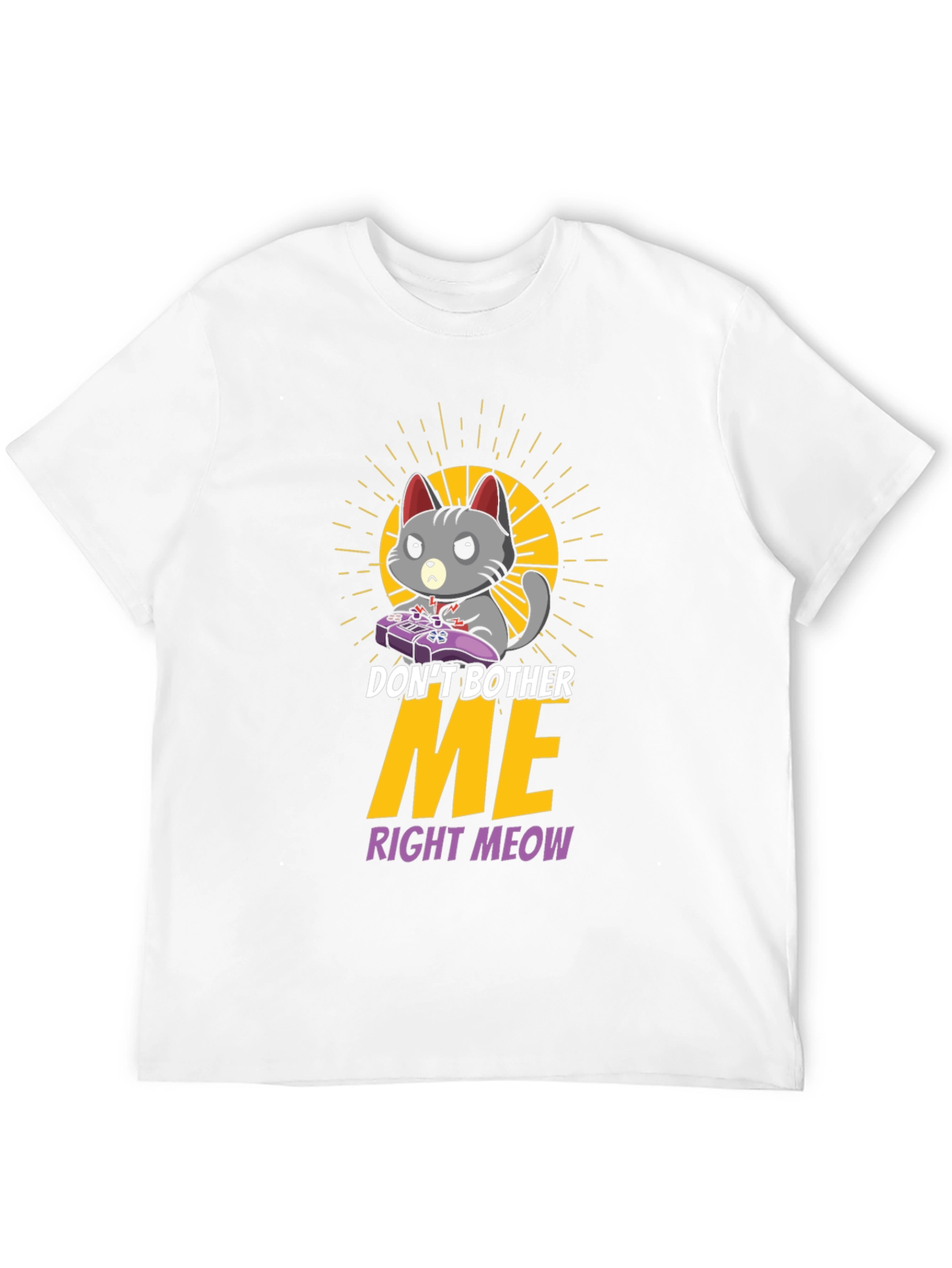 Dont Bother Me Gaming Cat T-Shirt