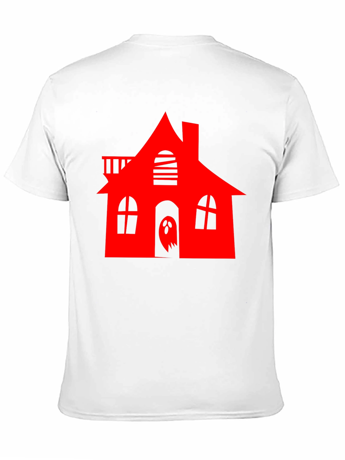 Haunted House Graphic Tee - Halloween Spooky Style