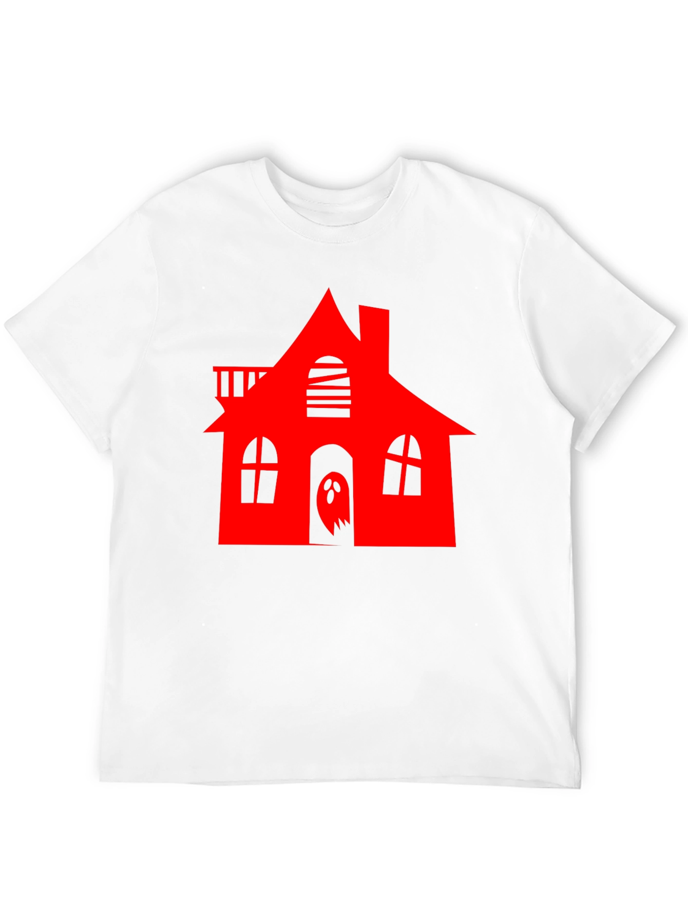 Haunted House Graphic Tee - Halloween Spooky Style