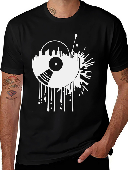 Urban Vinyl Record Graphic T-Shirt