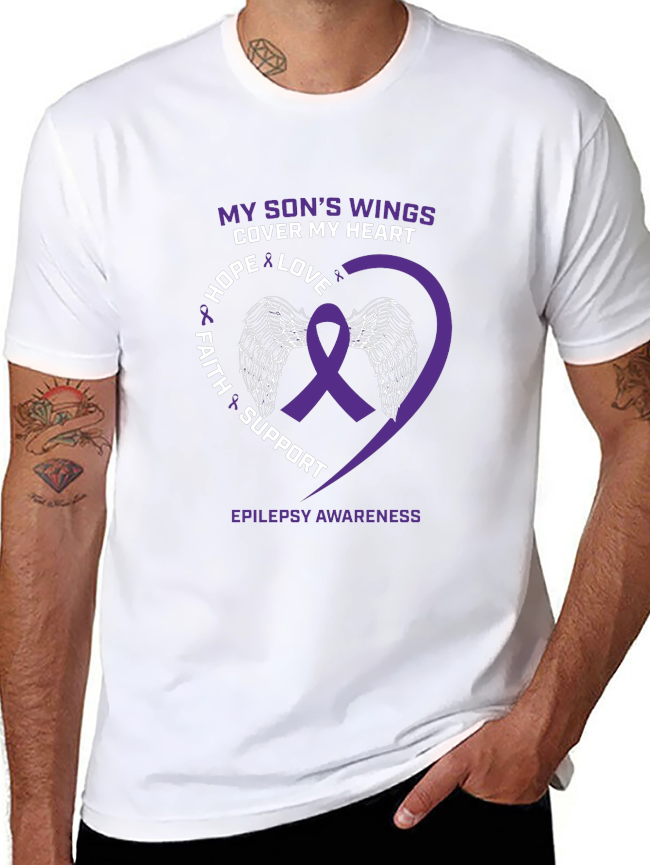 Epilepsy Awareness T-Shirt: My Sons Wings