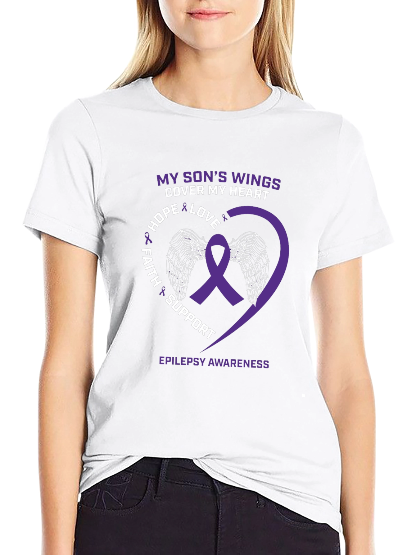 Epilepsy Awareness T-Shirt: My Sons Wings
