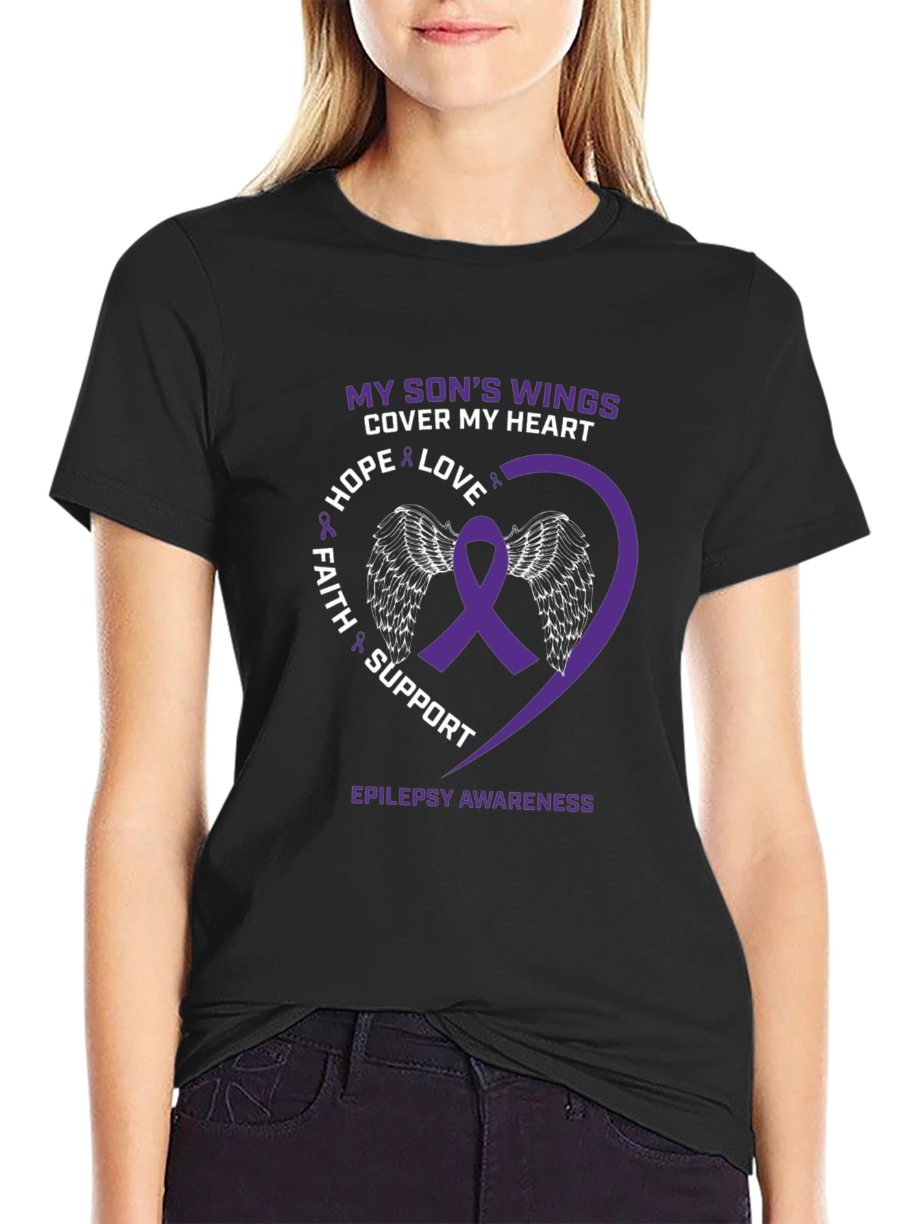 Epilepsy Awareness T-Shirt: My Sons Wings