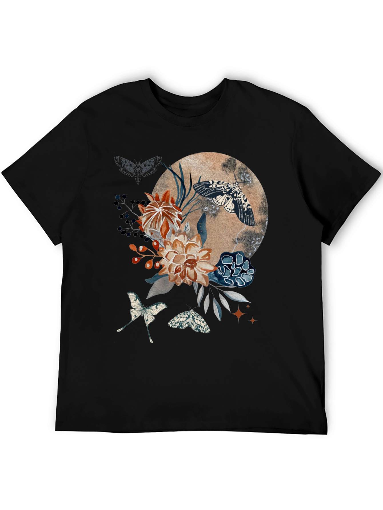 Floral Moth Graphic Tee