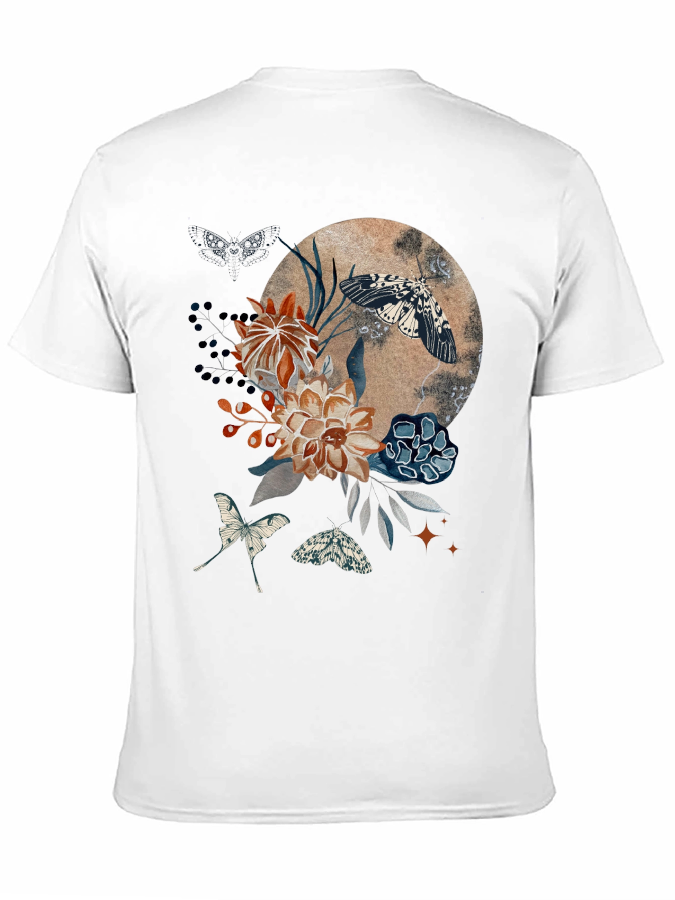 Floral Moth Graphic Tee