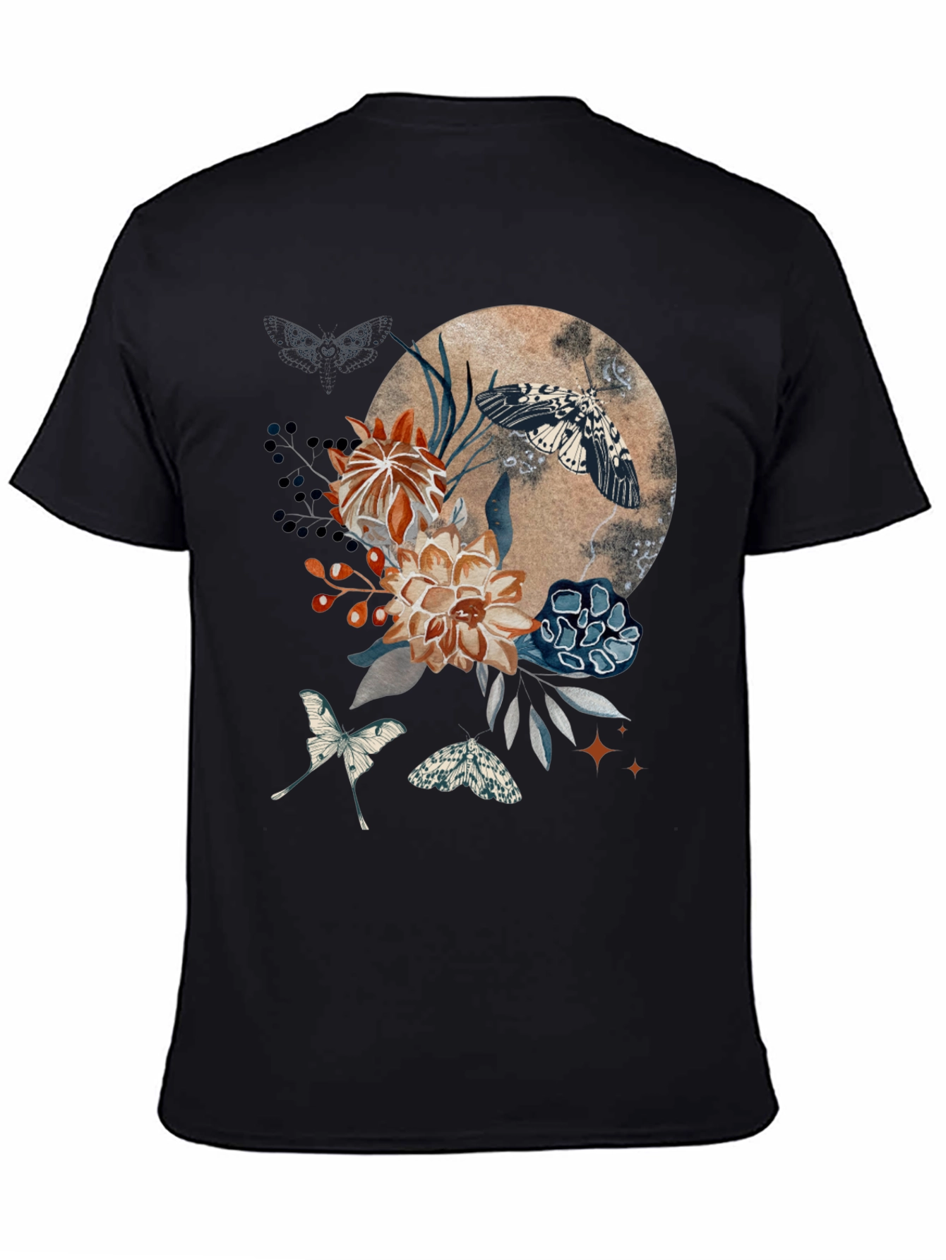 Floral Moth Graphic Tee