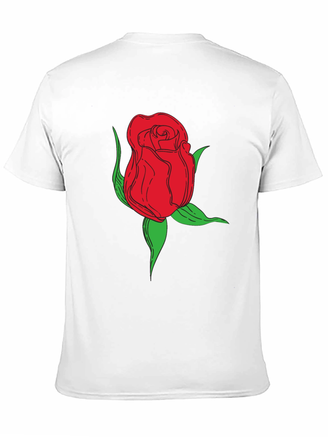 Rose Graphic Black T-Shirt
