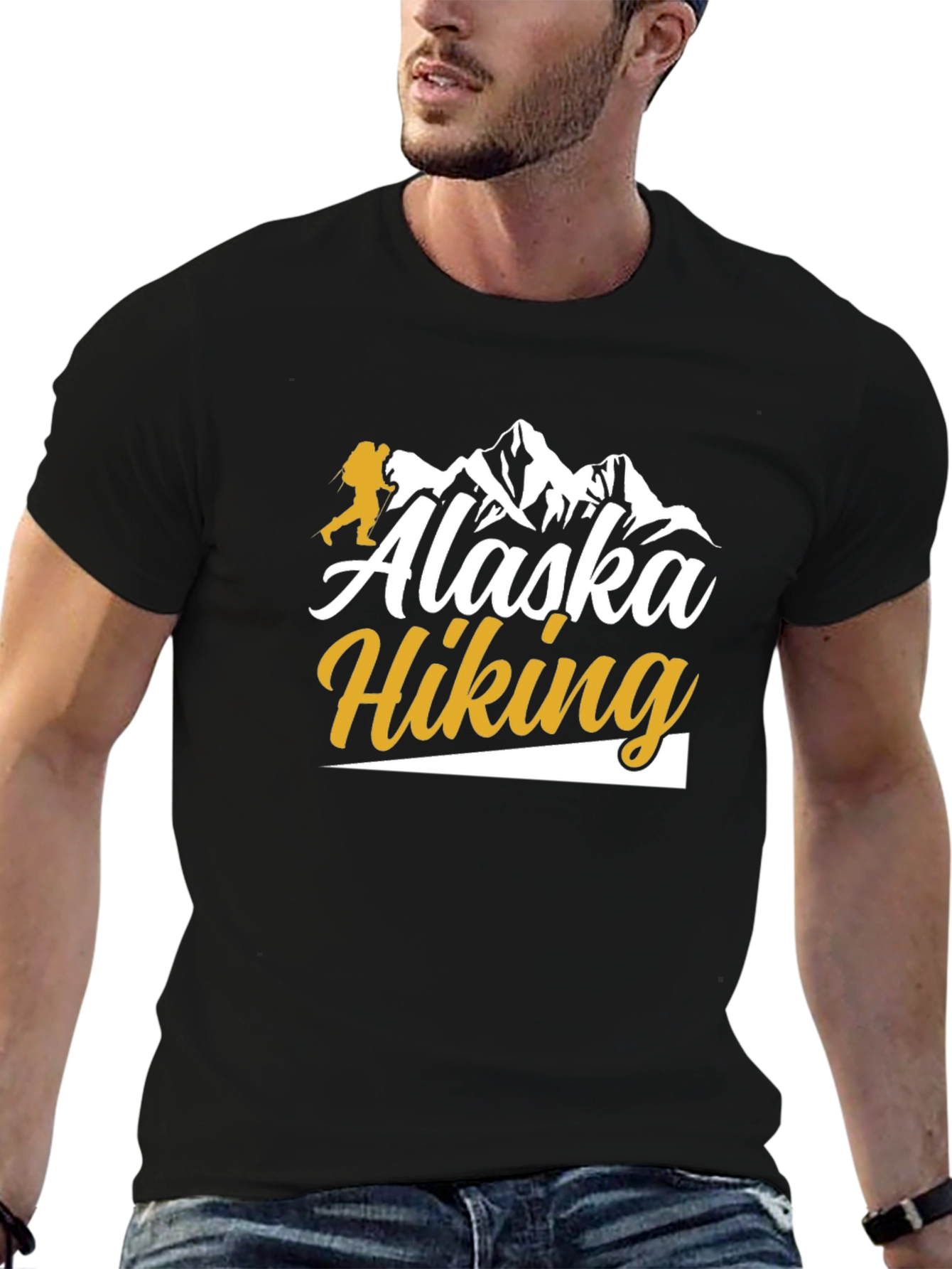 Alaska Hiking Graphic Tee - Outdoor Adventure Shirt