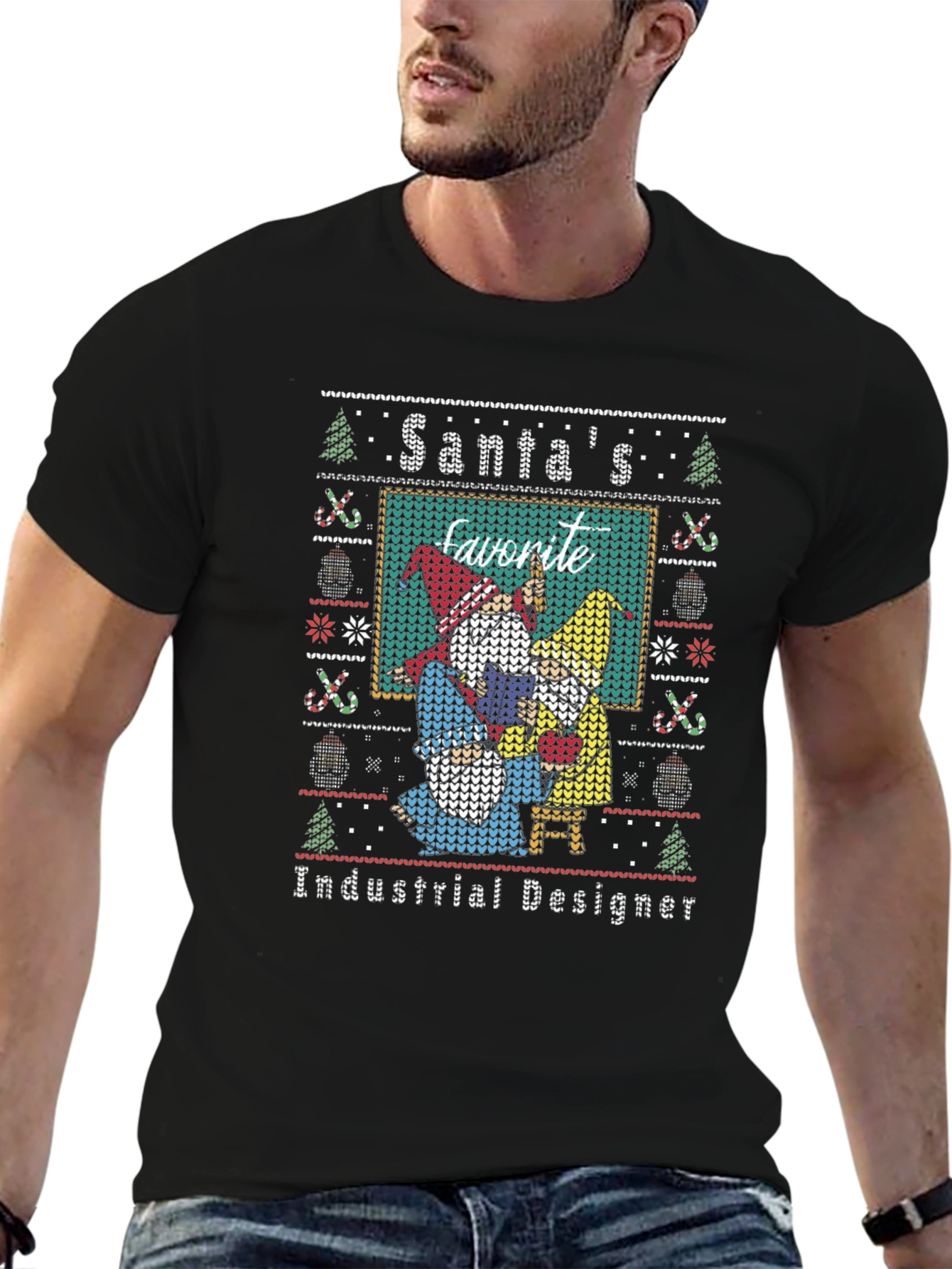 Santas Favorite Industrial Designer Ugly Sweater T-Shirt
