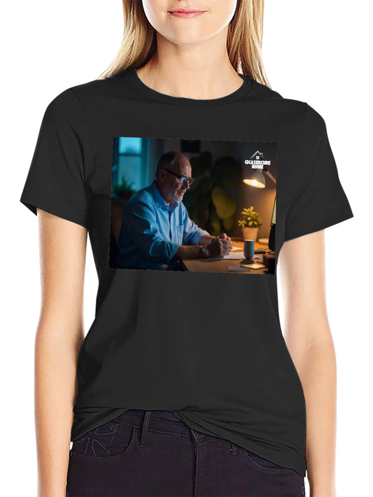 Modern Black T-Shirt with Creative Design