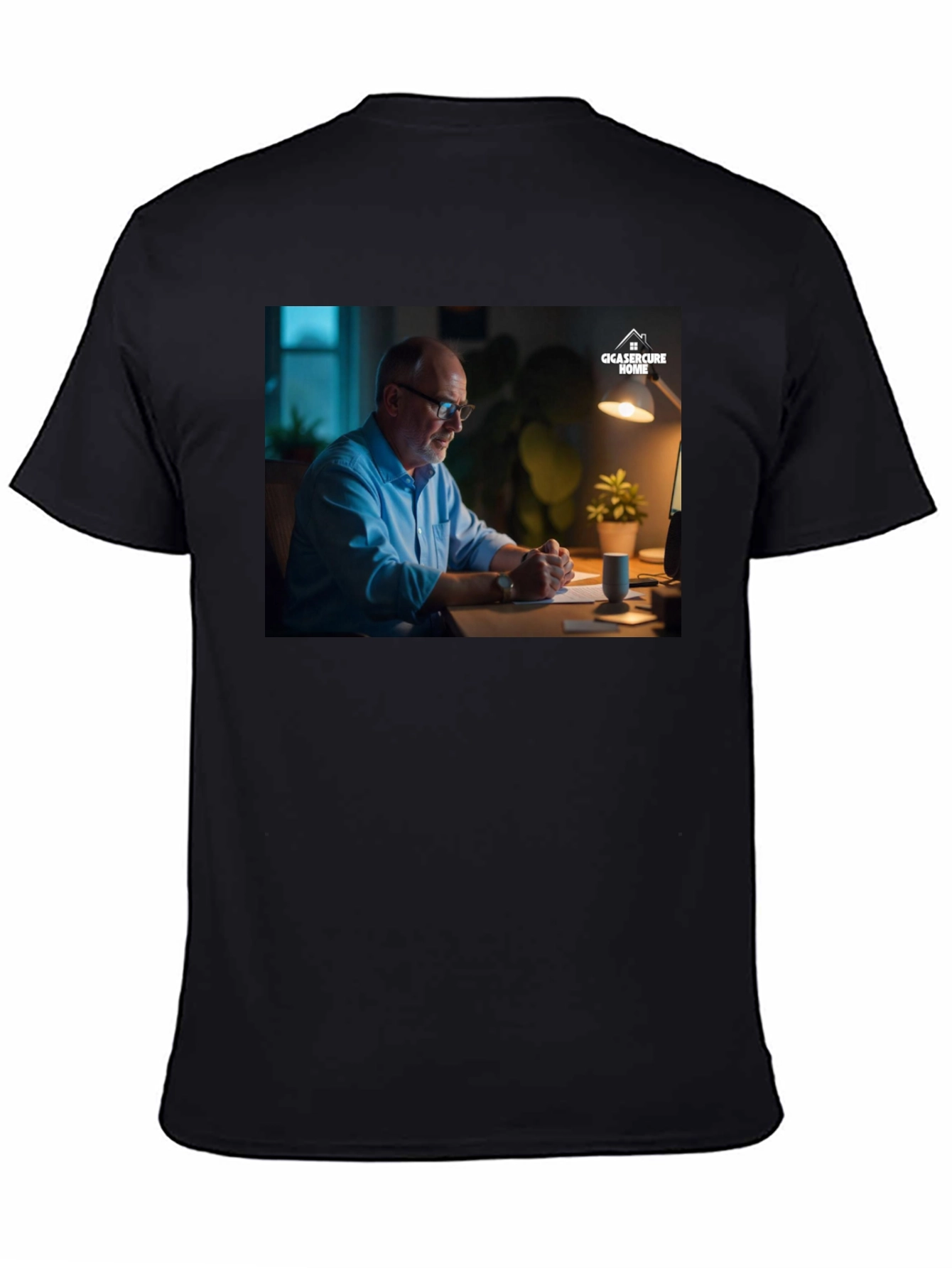 Modern Black T-Shirt with Creative Design