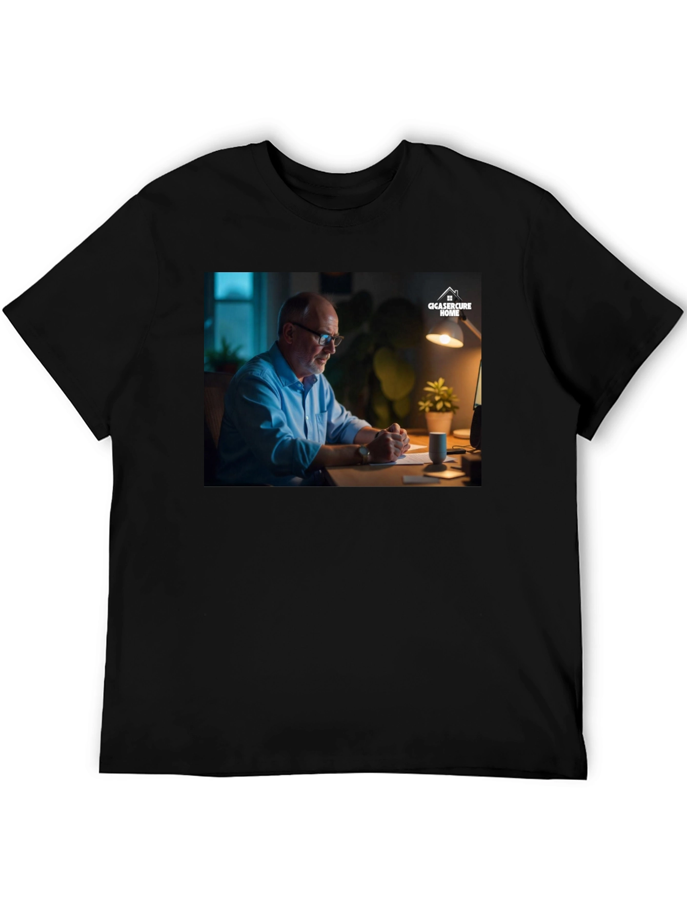 Modern Black T-Shirt with Creative Design