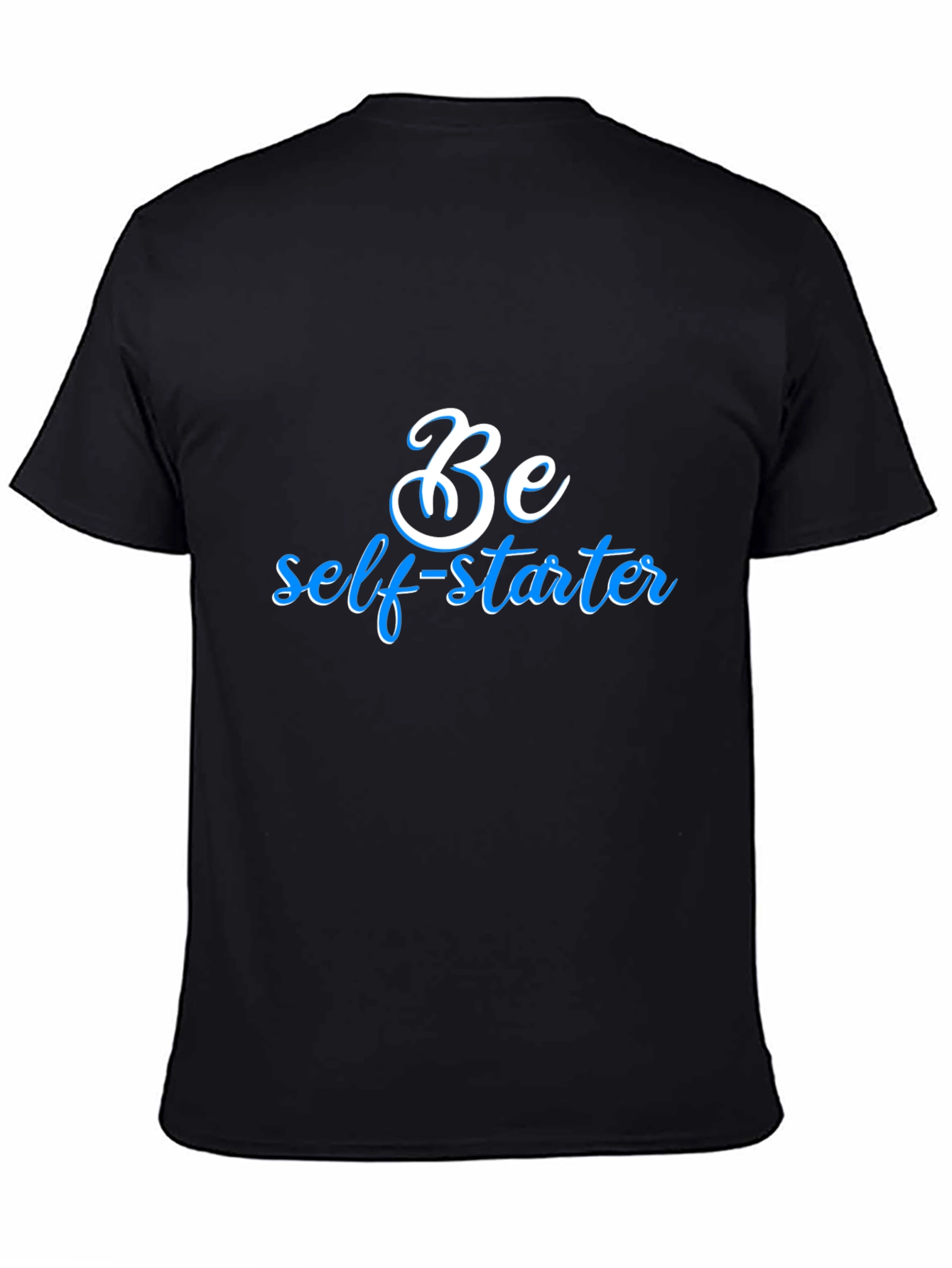 Be Self-Starter Black Graphic Tee