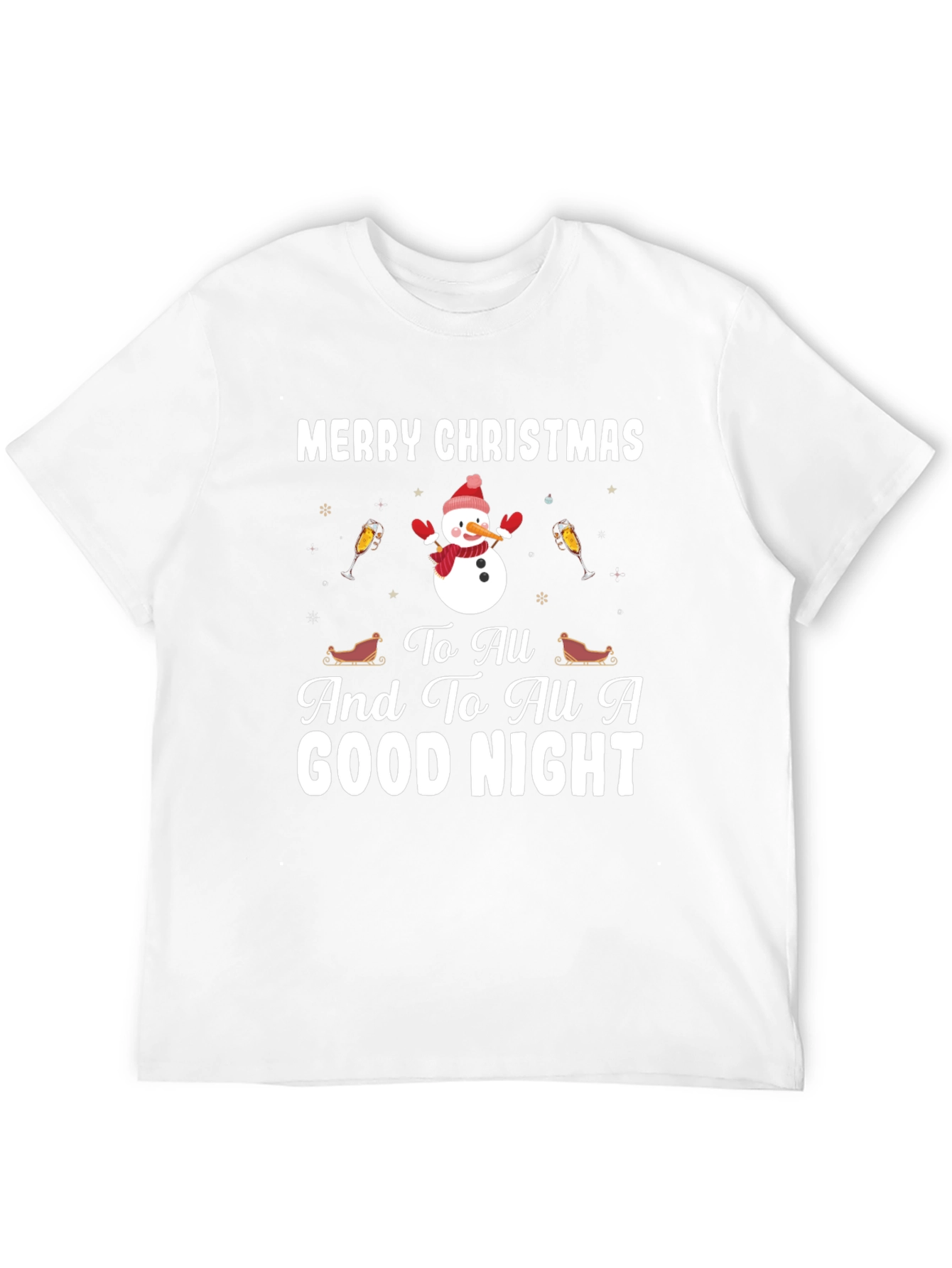 Festive Merry Christmas Graphic T-Shirt